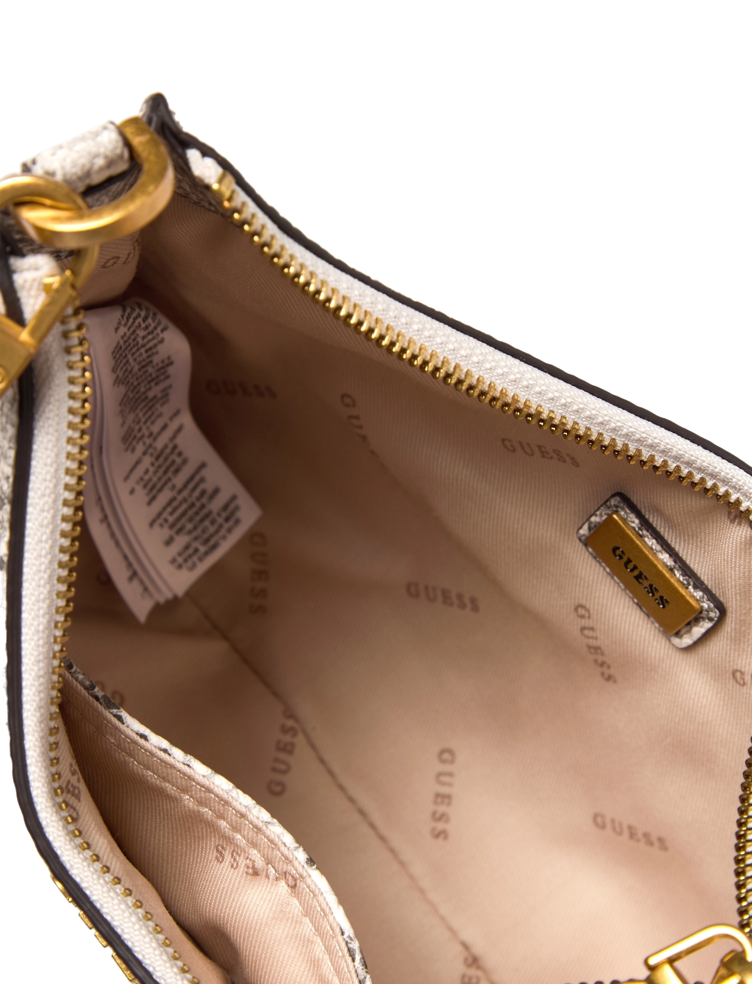 GUESS - ZADIE LOGO TOP ZIP SHLDR BAG - python - 4