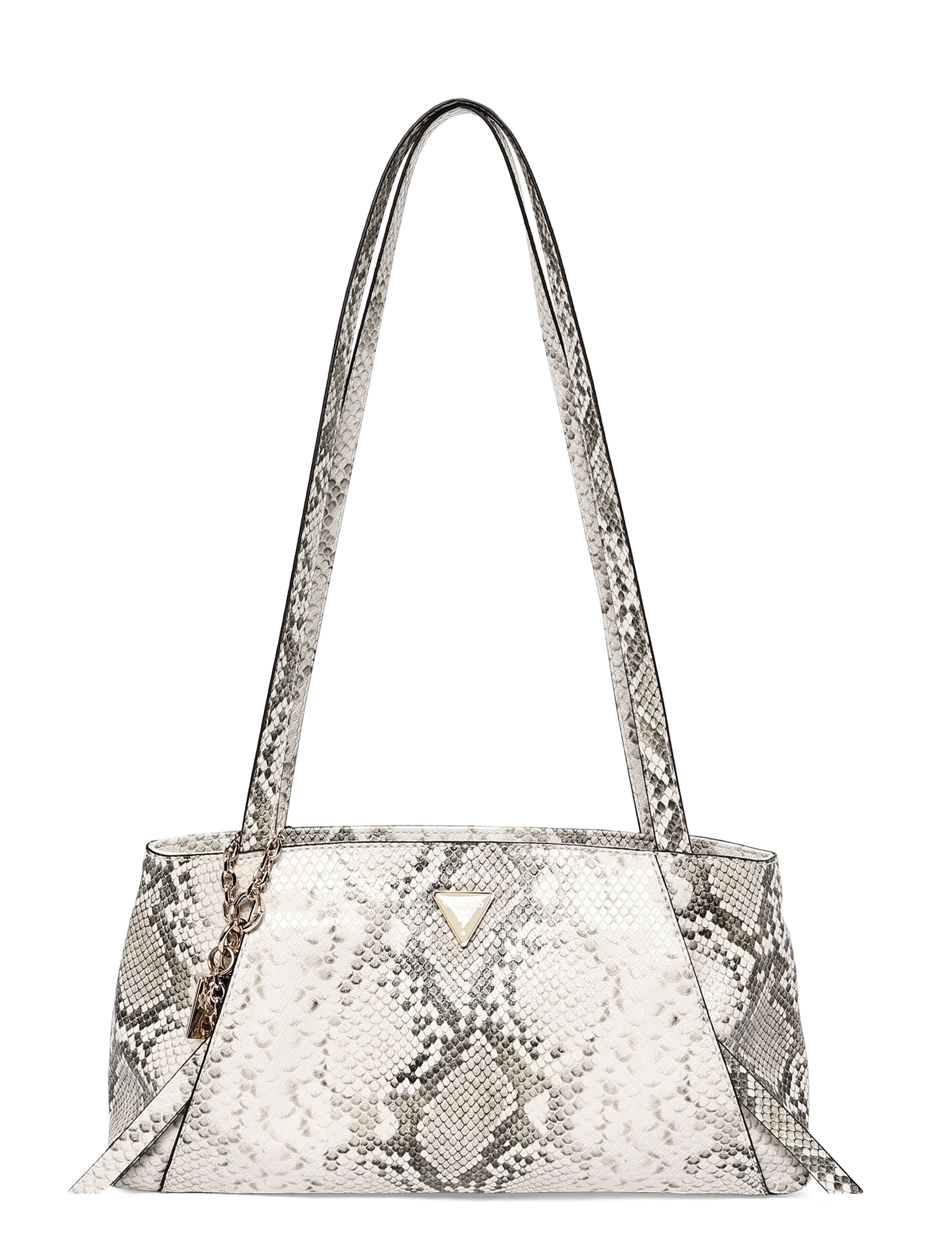GUESS DEVON SHOULDER SATCHEL - Taschen - NATURAL / beige