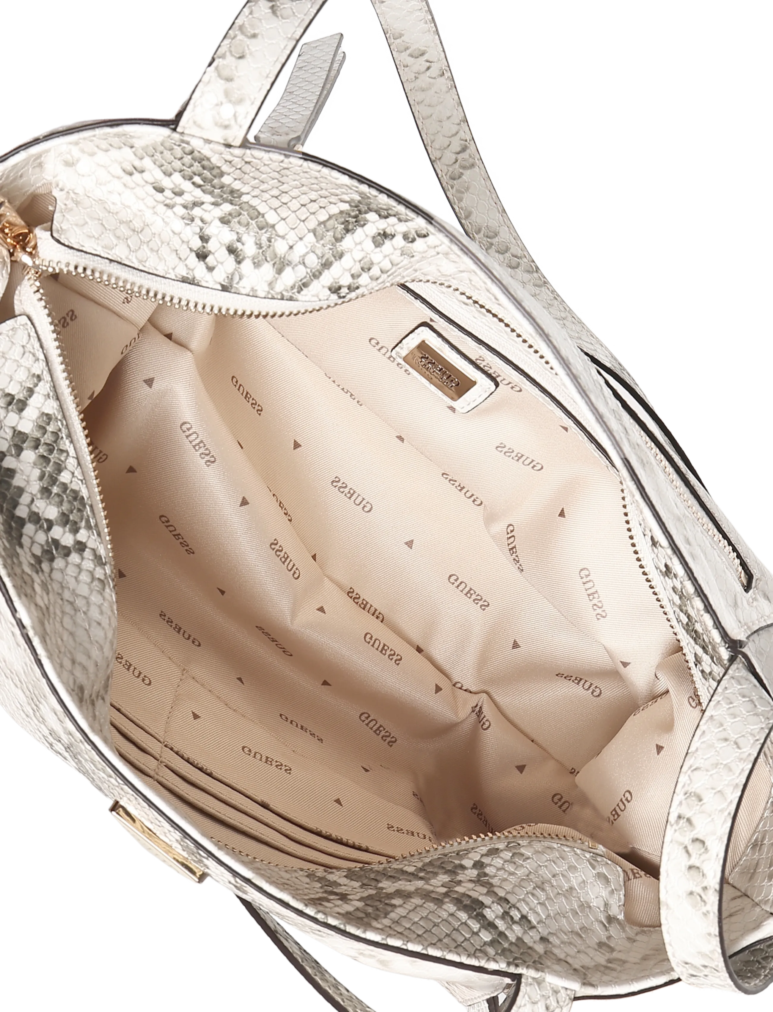 GUESS - DEVON SHOULDER SATCHEL - natural - 3
