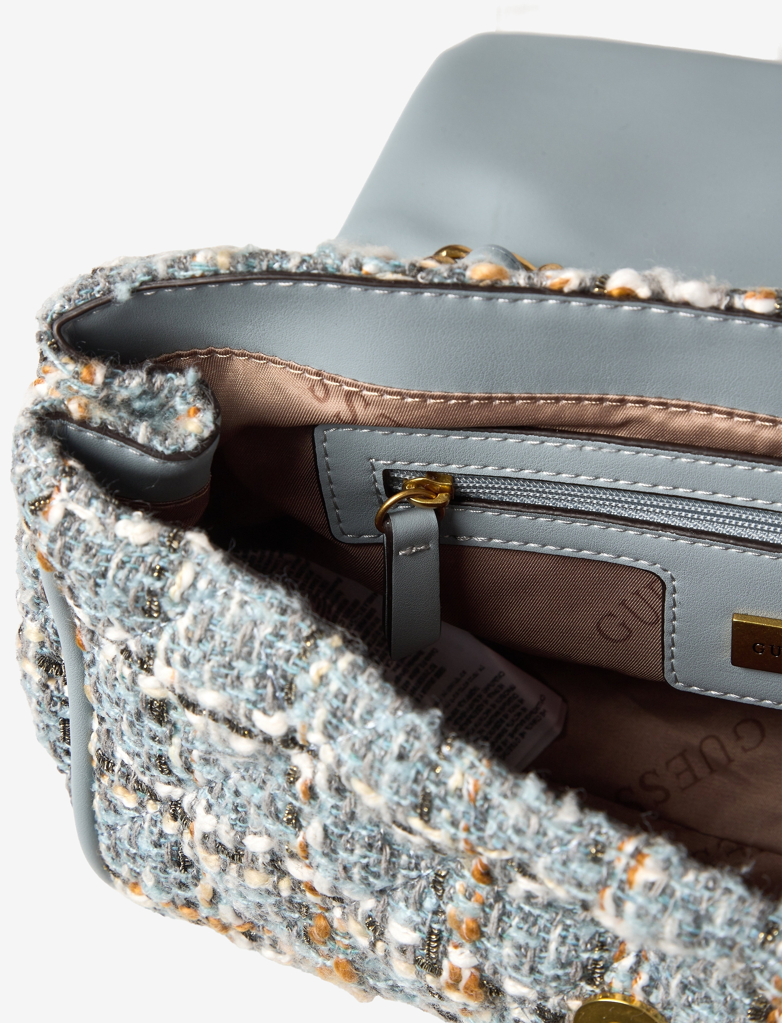 GUESS - KIMI CNVERTIBLE CROSSBODY FLAP - light blue multi - 3