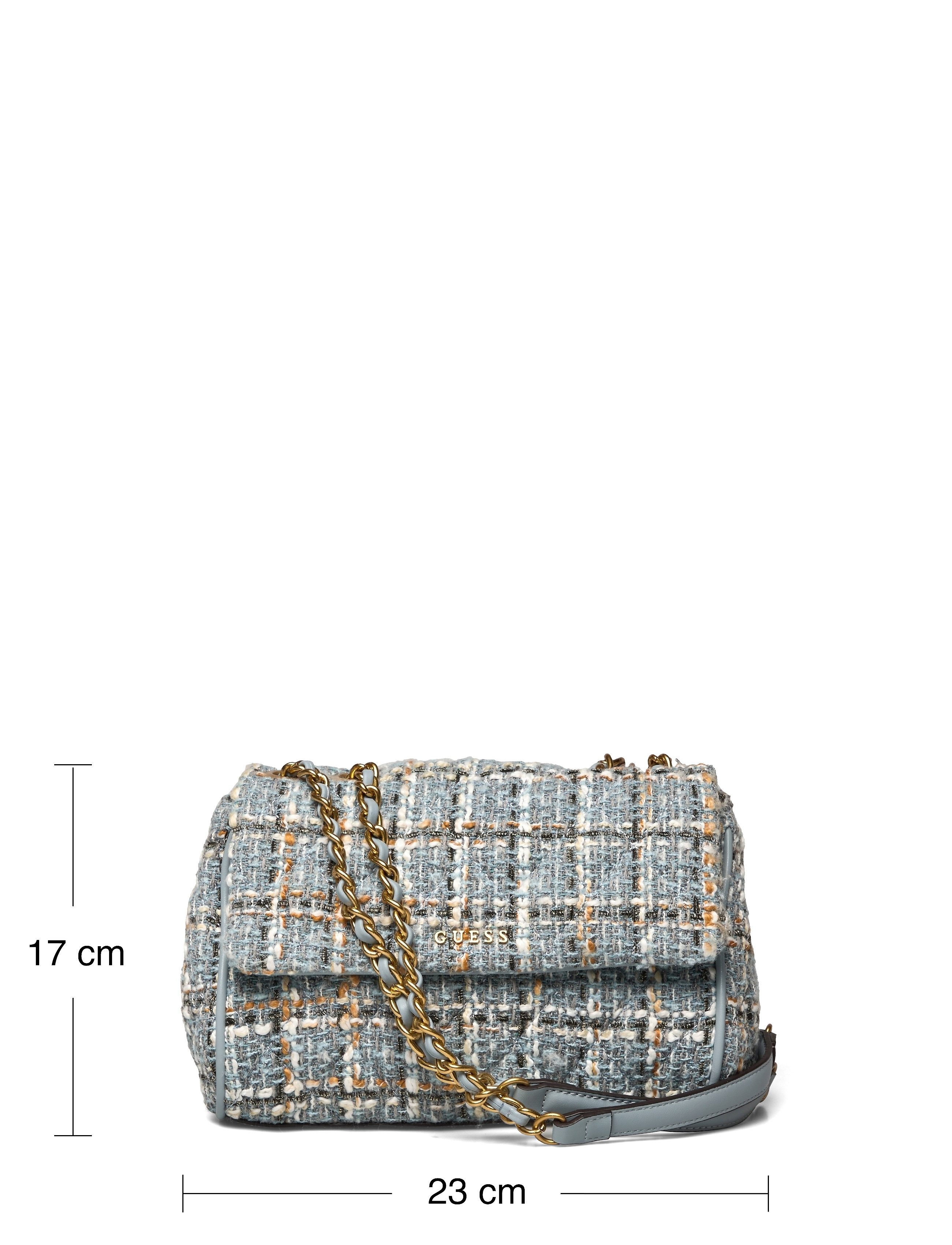 GUESS - KIMI CNVERTIBLE CROSSBODY FLAP - light blue multi - 4