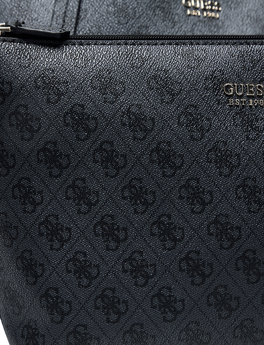 GUESS - BRENTON TOTE - shopper - coal logo - 3