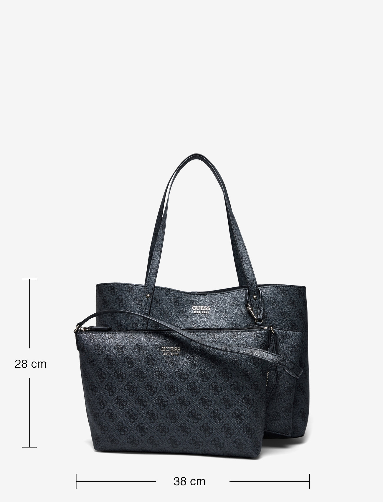 GUESS - BRENTON TOTE - coal logo - 5
