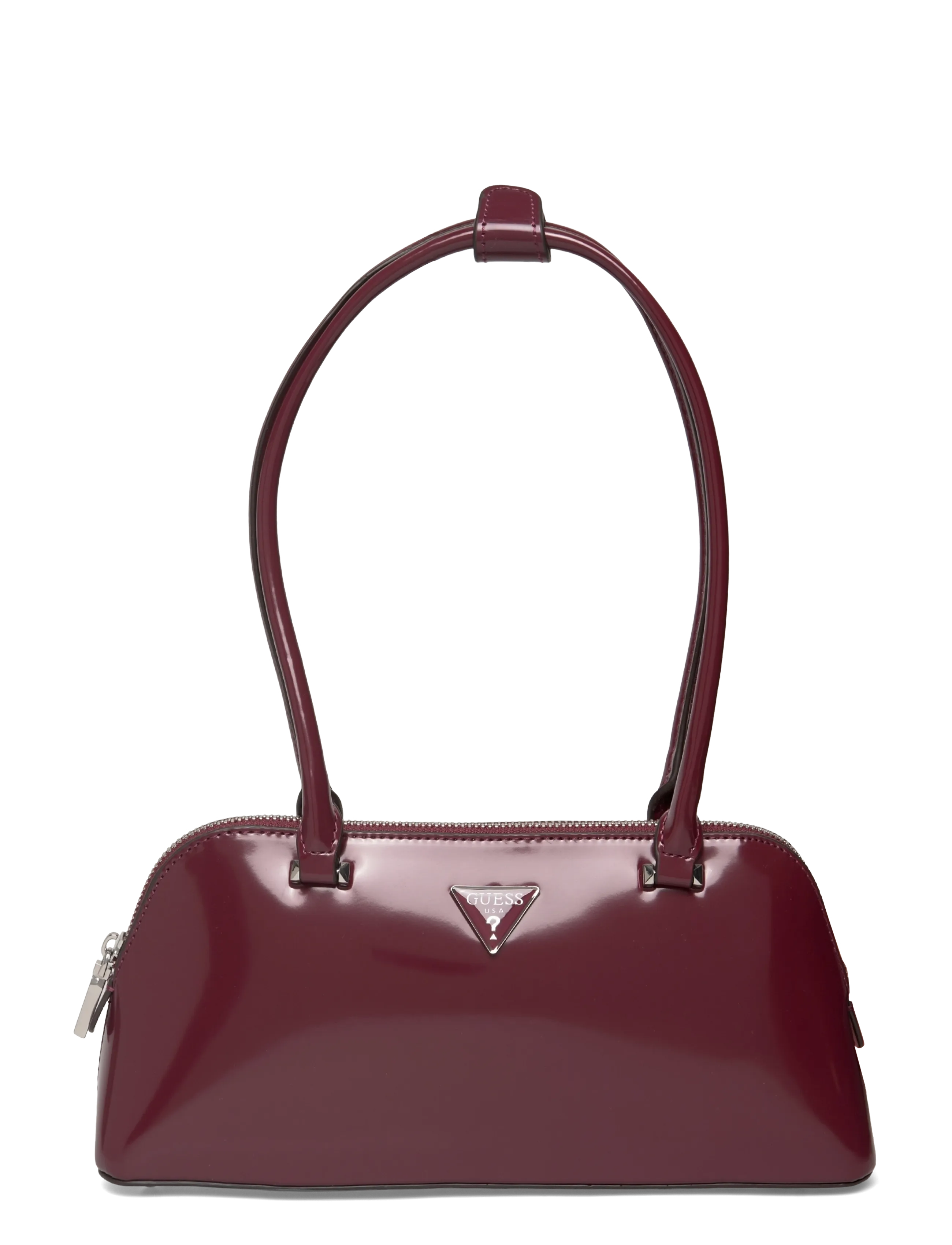 GUESS ARNELA SHOULDER SATCHEL - Vesker - BURGUNDY / burgundy
