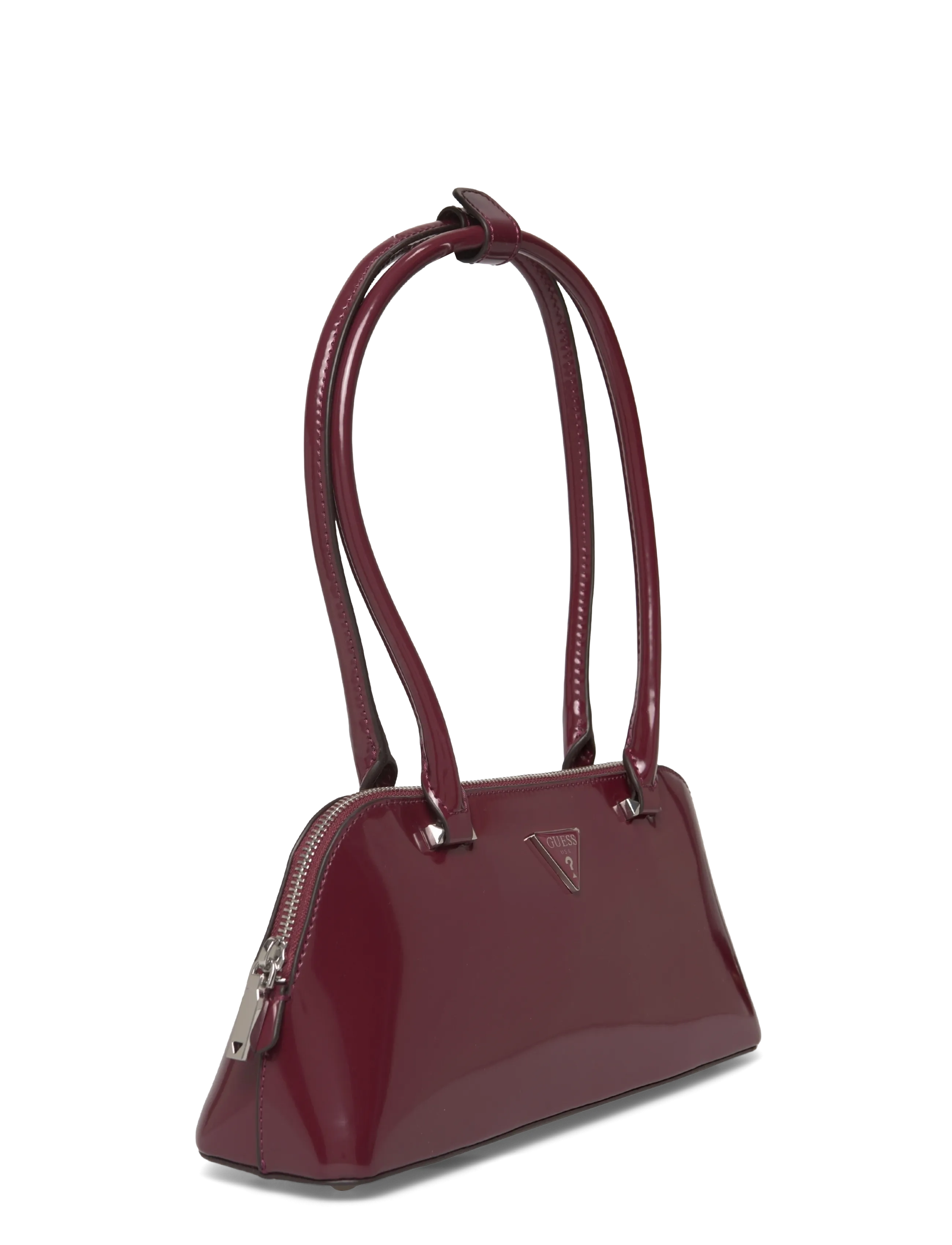 GUESS - ARNELA SHOULDER SATCHEL - käekotid - burgundy - 2