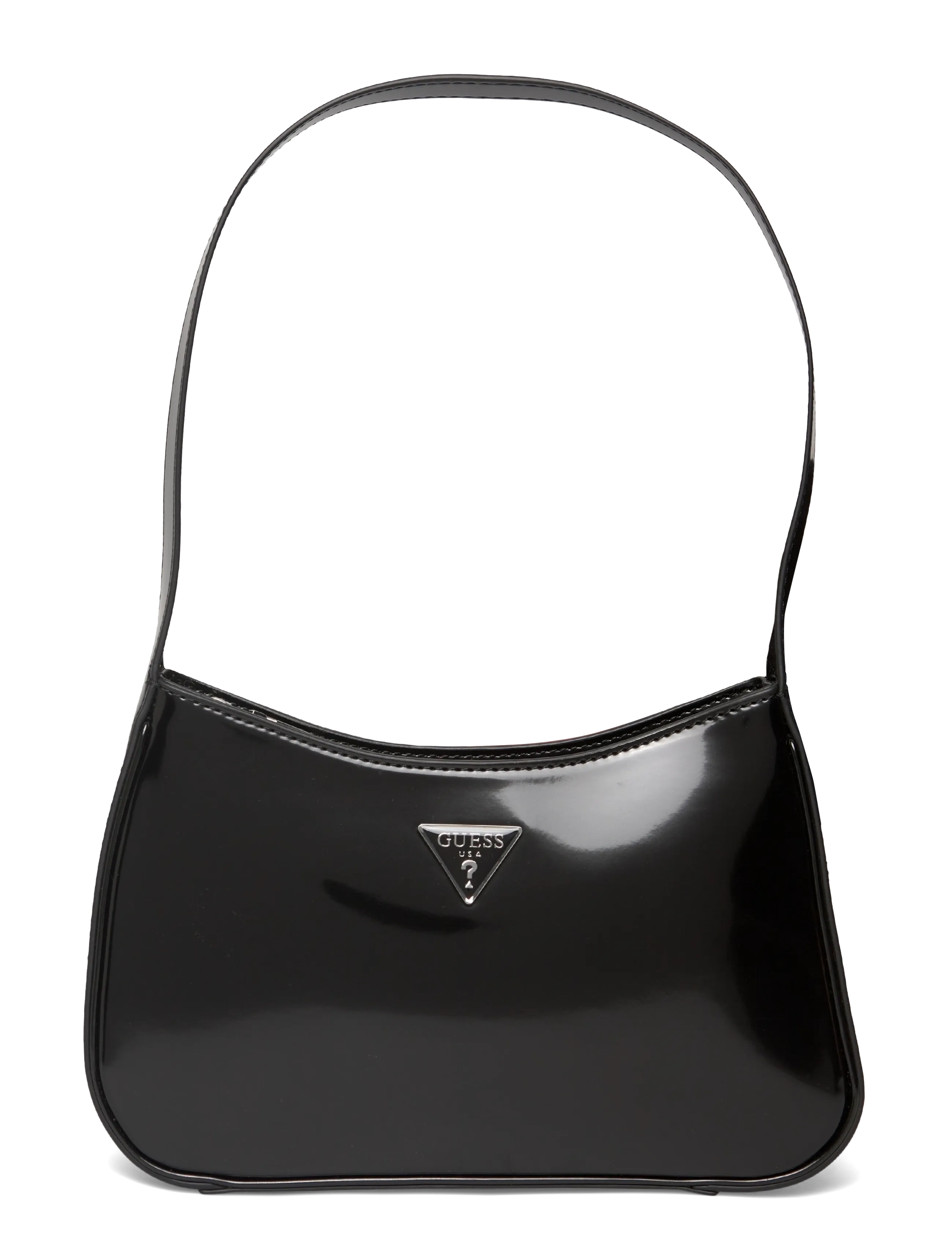 GUESS ARNELA TOP ZIP SHOULDER BAG - Axelremsväskor - BLACK / black