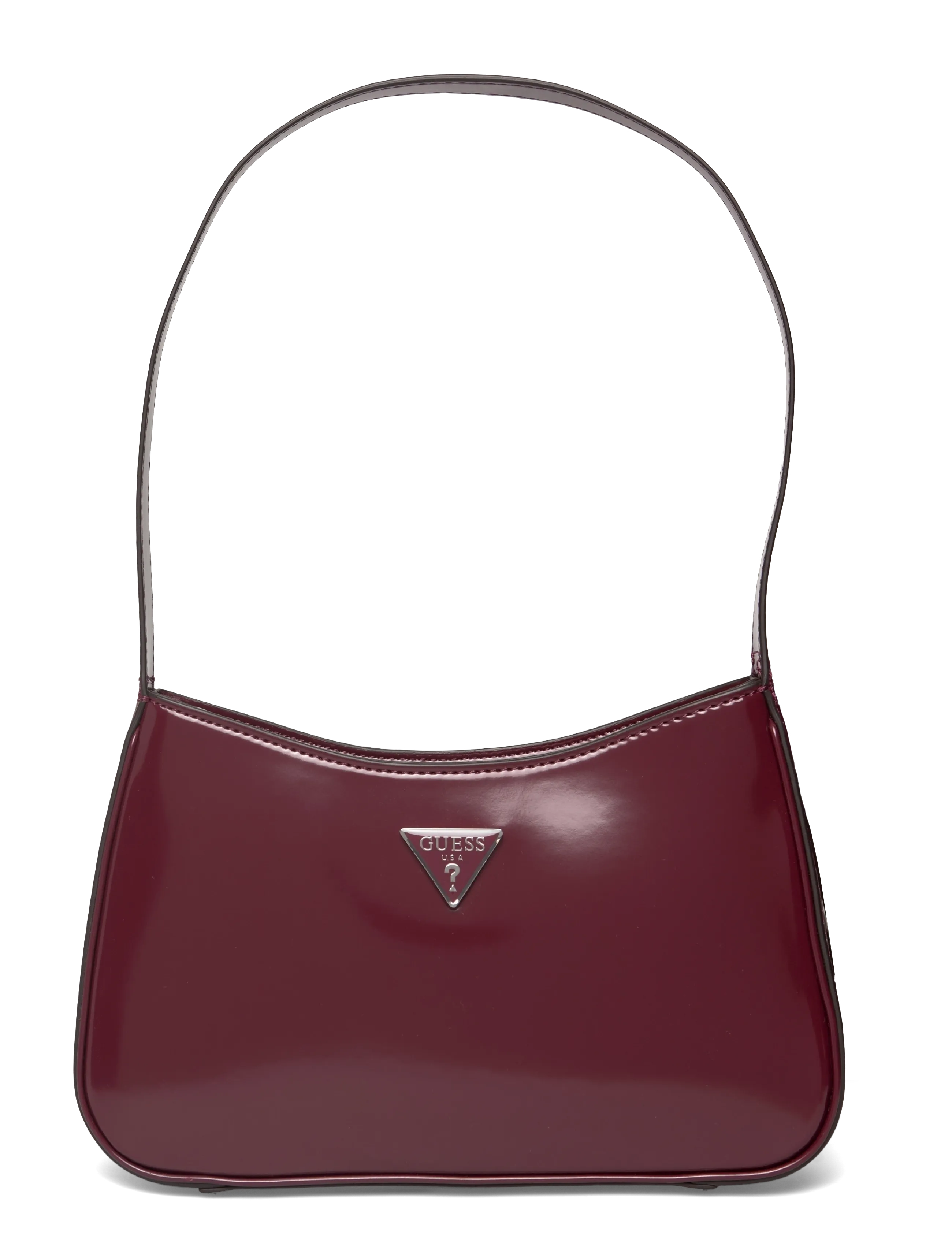 GUESS ARNELA TOP ZIP SHOULDER BAG - Vesker - BURGUNDY / burgundy