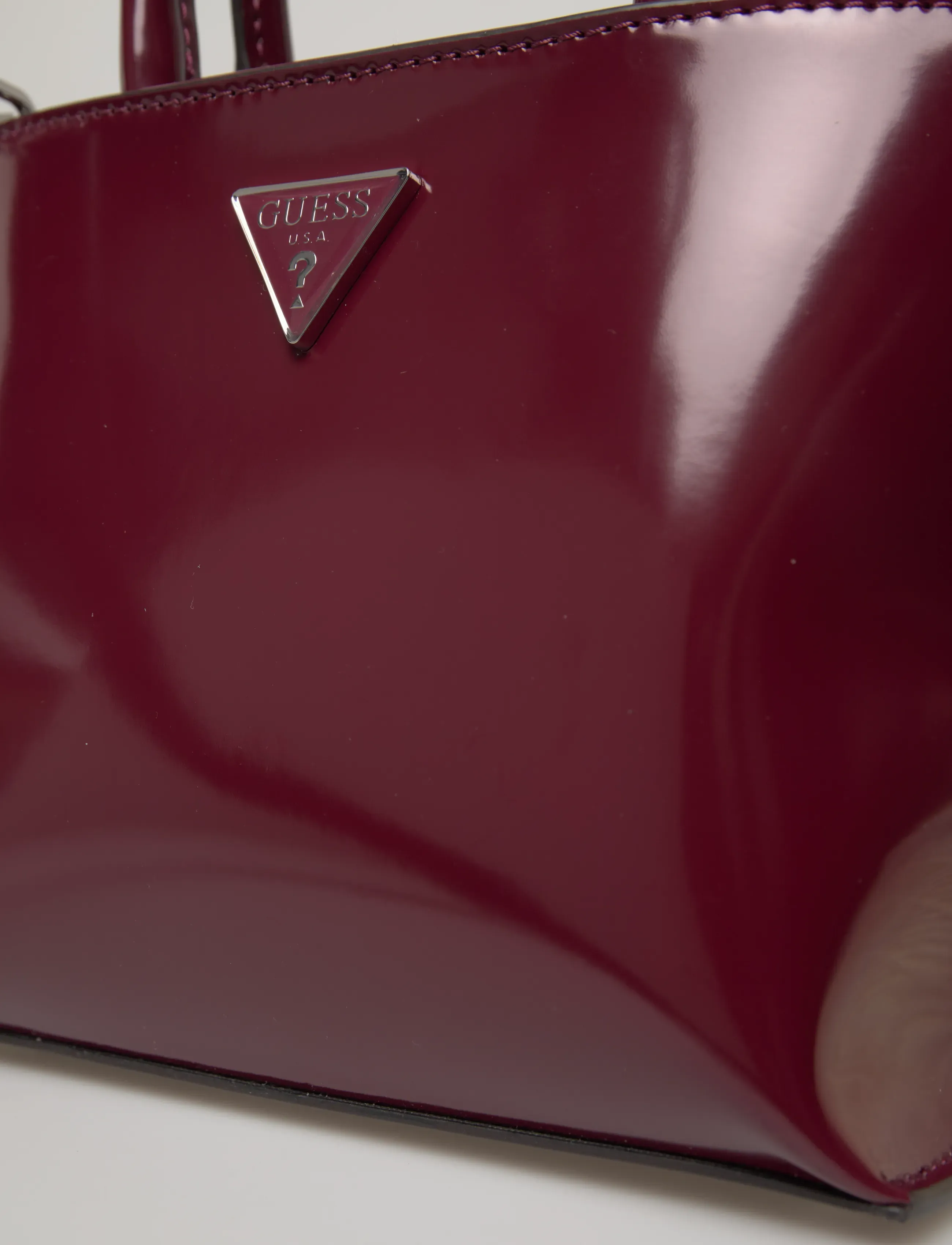GUESS - ARNELA MINI TOTE - festtøj til outletpriser - burgundy - 4