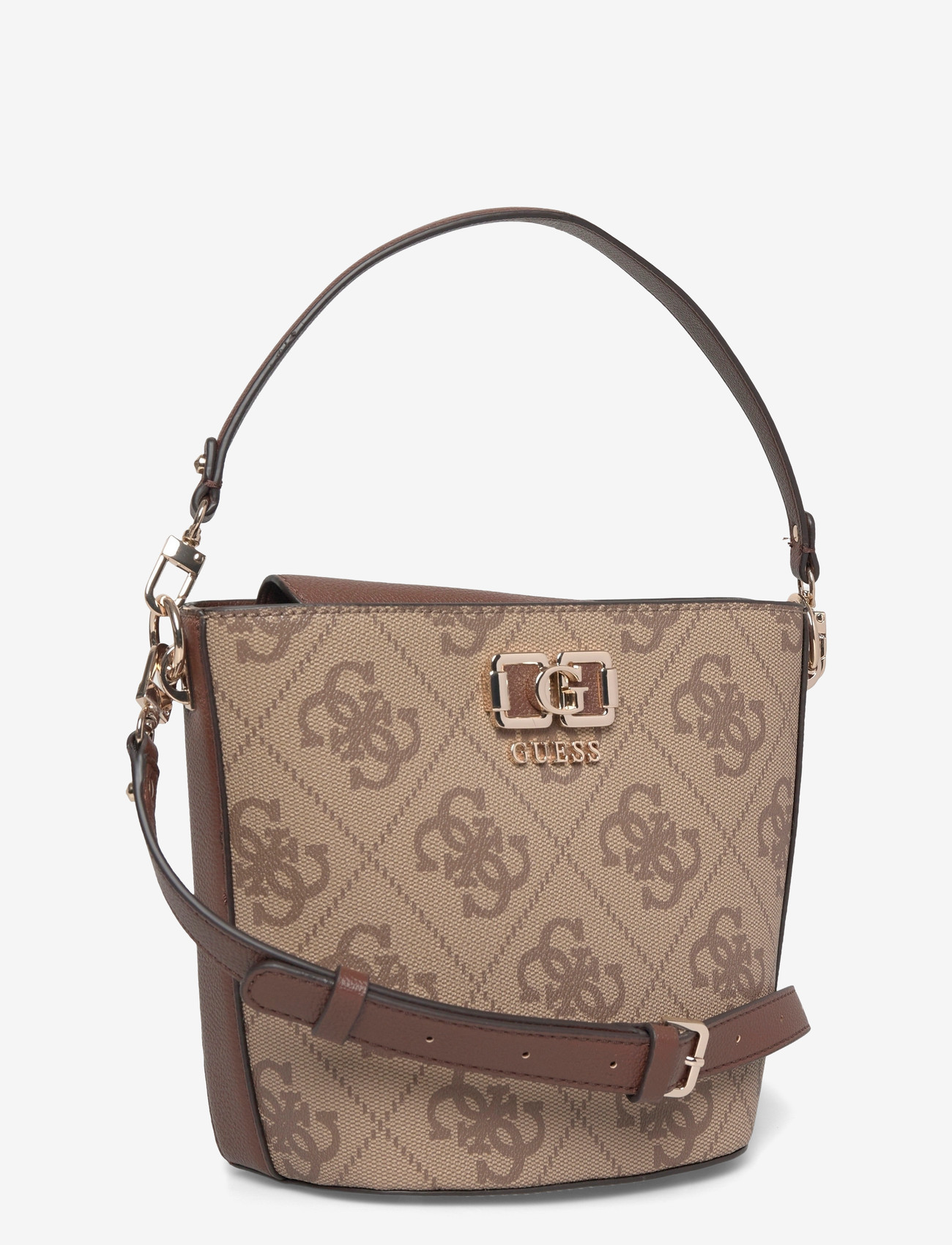 GUESS - KARNILLA LOGO BUCKET - igapäevane stiil - latte logo/brown - 2