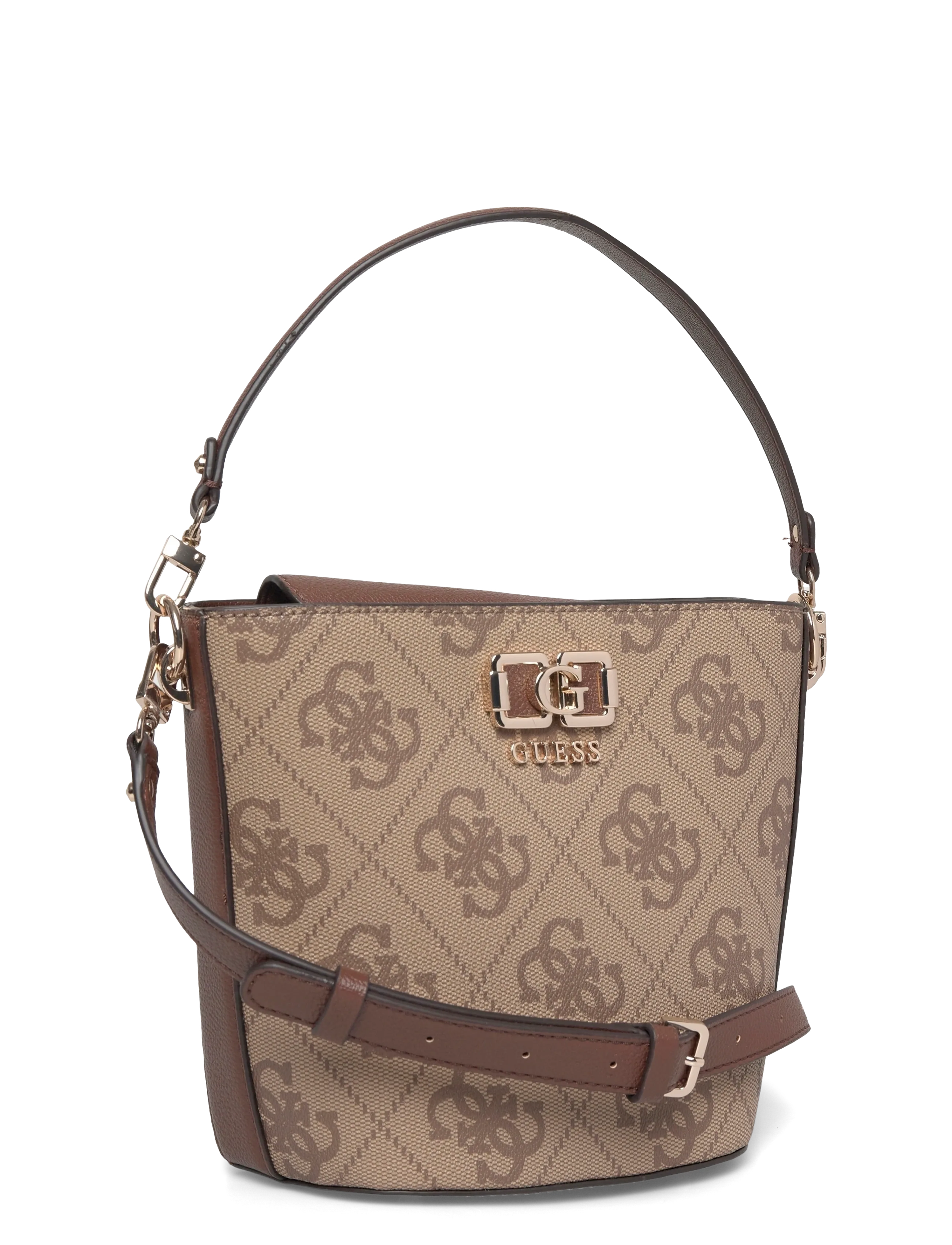 GUESS - KARNILLA LOGO BUCKET - everyday style - latte logo/brown - 2