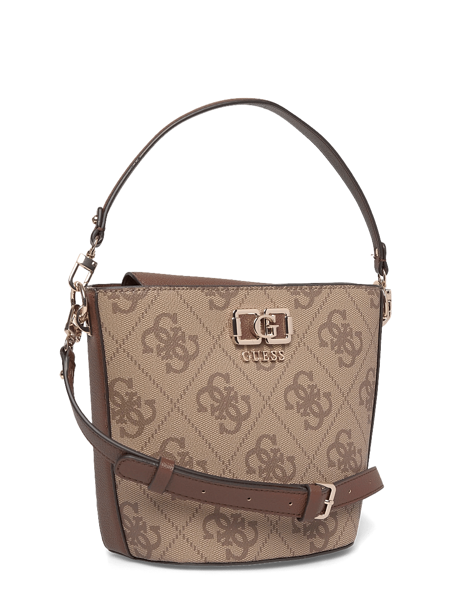 GUESS - KARNILLA LOGO BUCKET - everyday style - latte logo/brown - 2