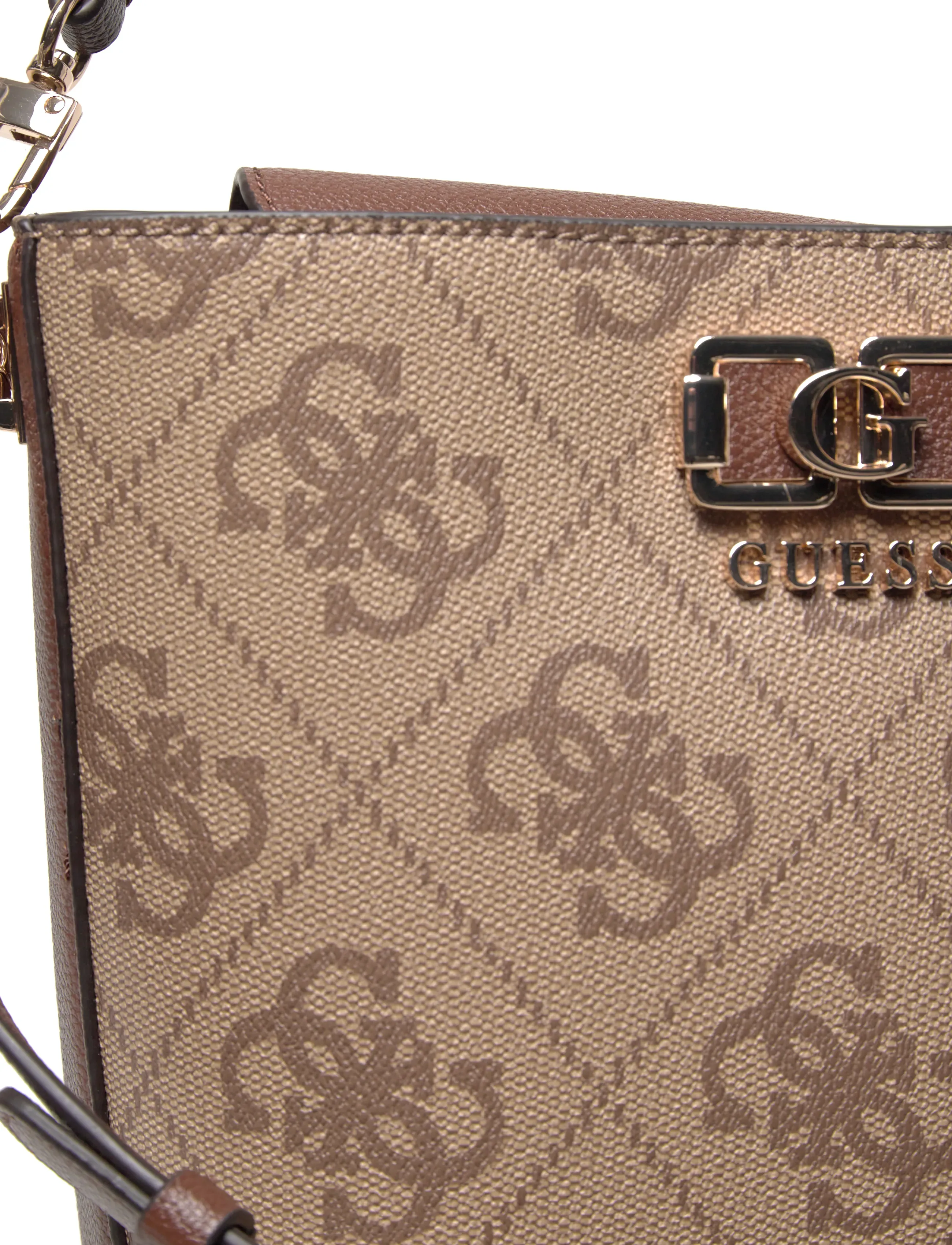 GUESS - KARNILLA LOGO BUCKET - everyday style - latte logo/brown - 4