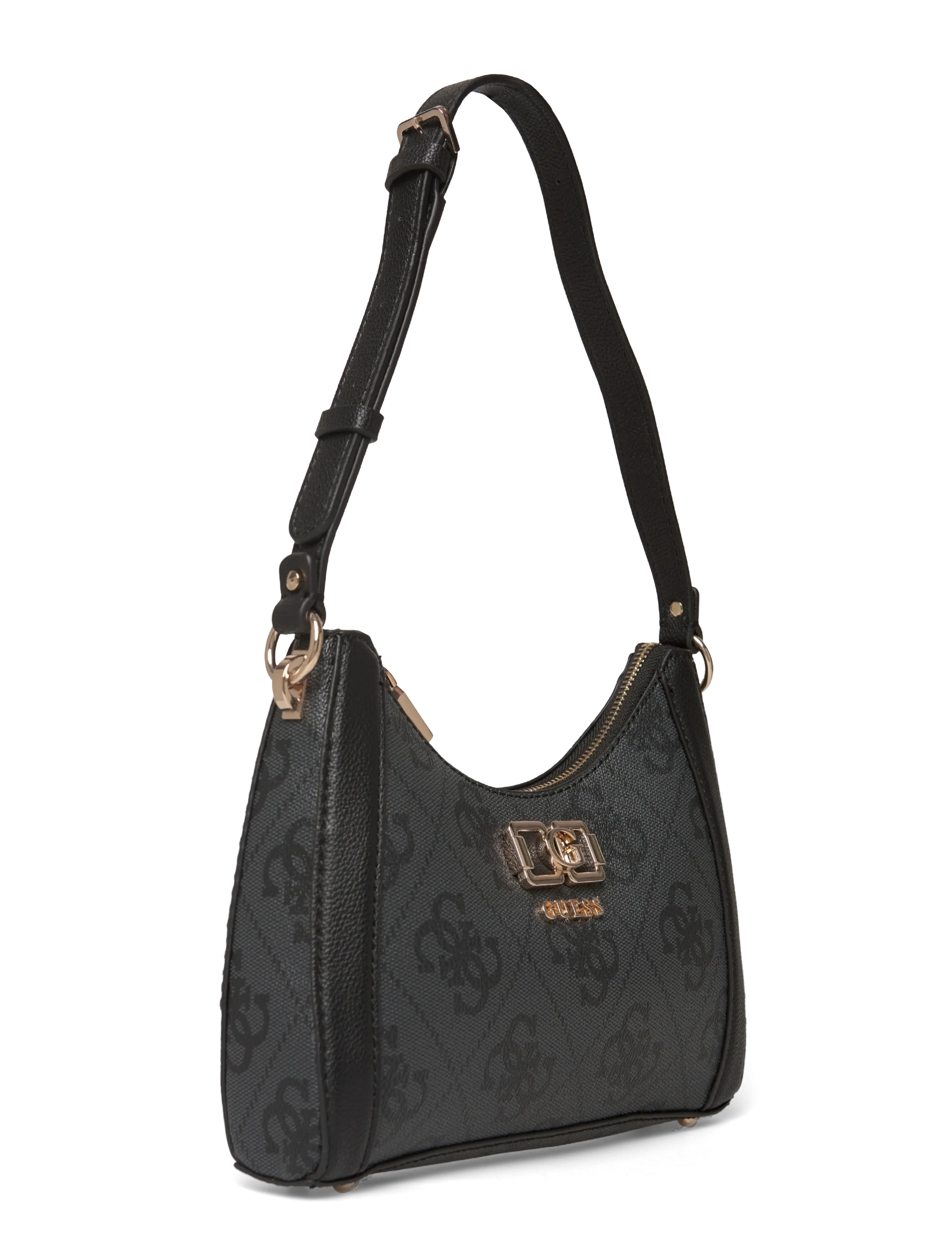 GUESS - KARNILLA LOGO SHOULDER BAG - odzież imprezowa w cenach outletowych - coal logo - 2