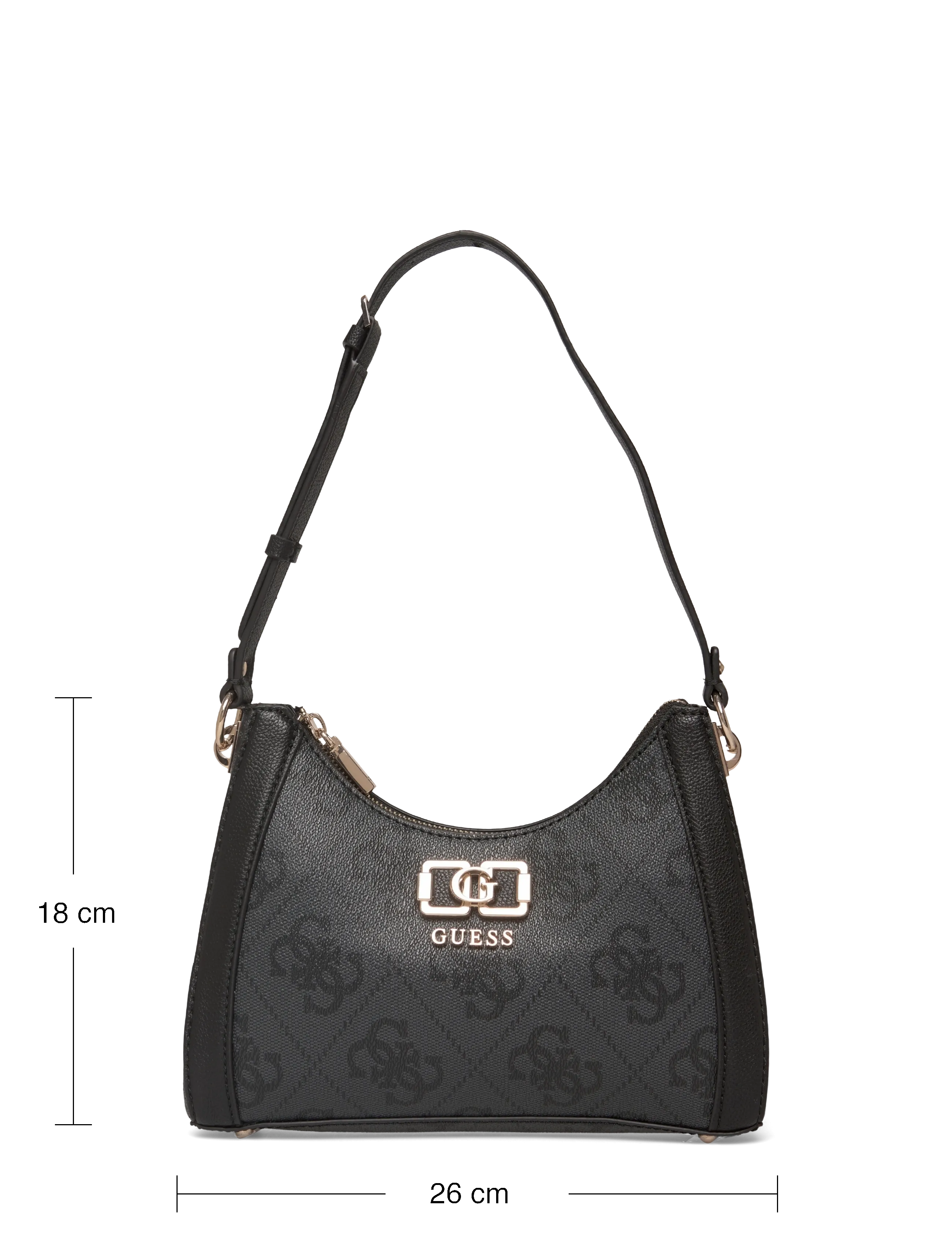 GUESS - KARNILLA LOGO SHOULDER BAG - odzież imprezowa w cenach outletowych - coal logo - 3