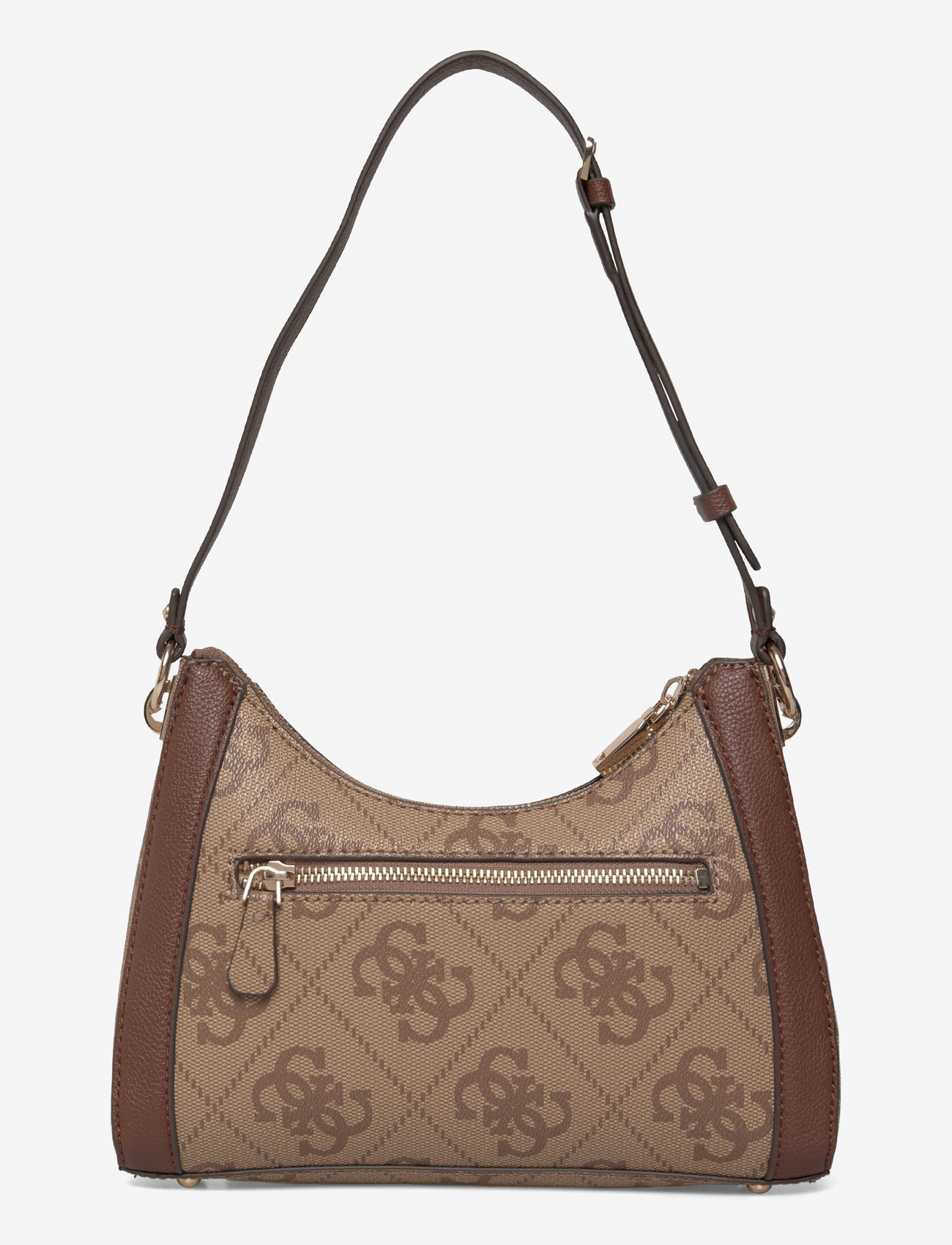GUESS - KARNILLA LOGO SHOULDER BAG - hverdags stil - latte logo/brown - 1