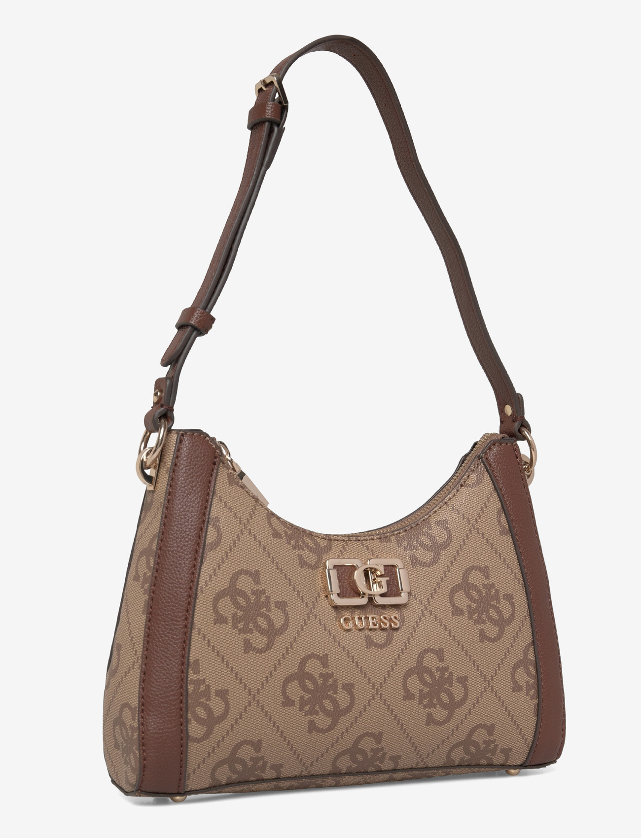 GUESS - KARNILLA LOGO SHOULDER BAG - hverdags stil - latte logo/brown - 2