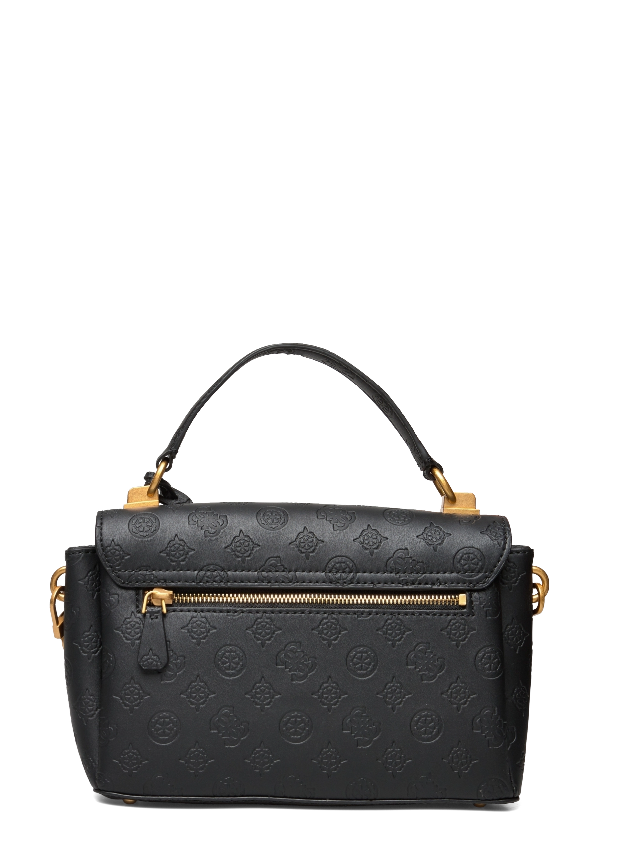 GUESS - ZANELLE TOP HANDLE FLAP - black logo - 1
