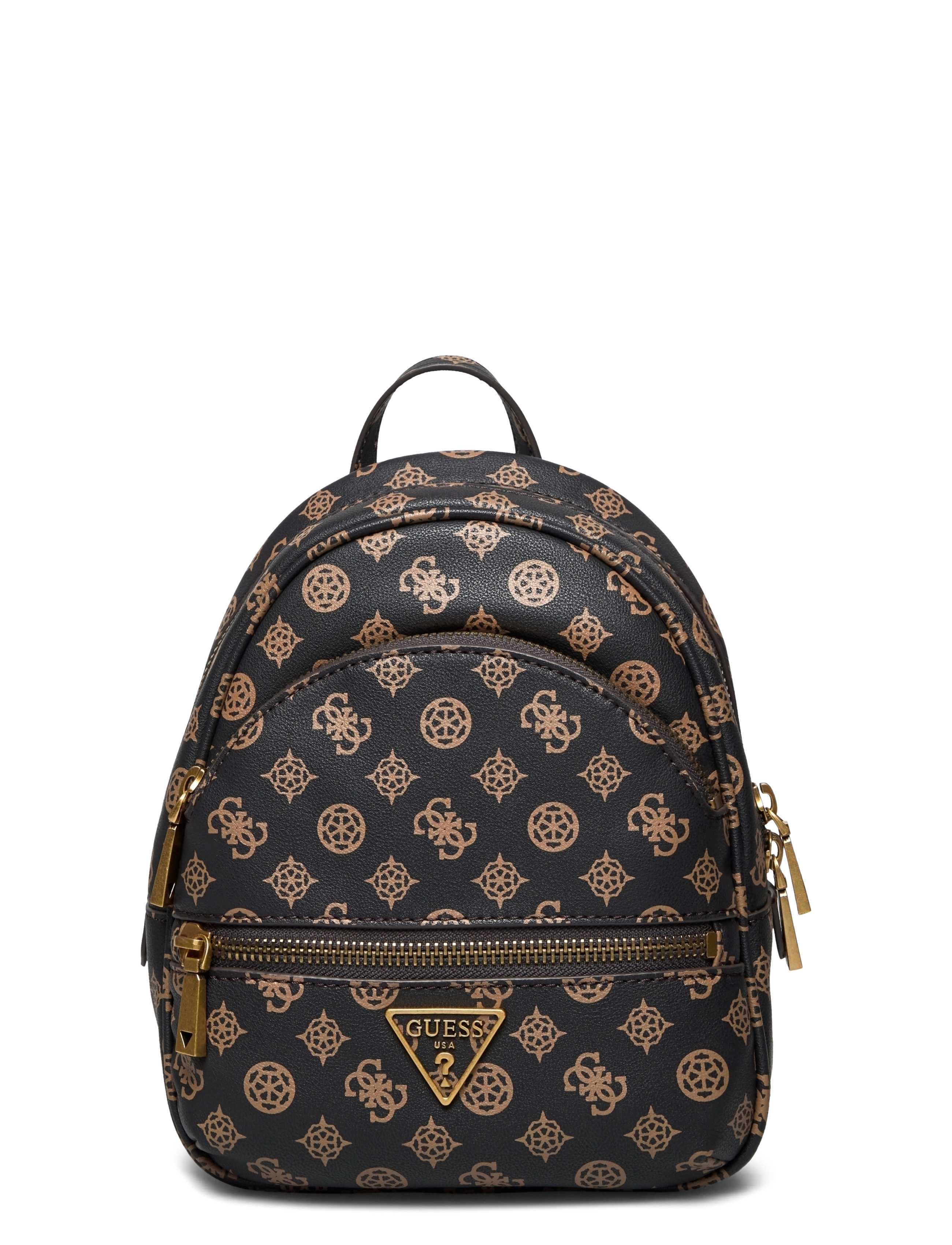 GUESS - MANHATTAN BACKPACK - mocha logo - 0
