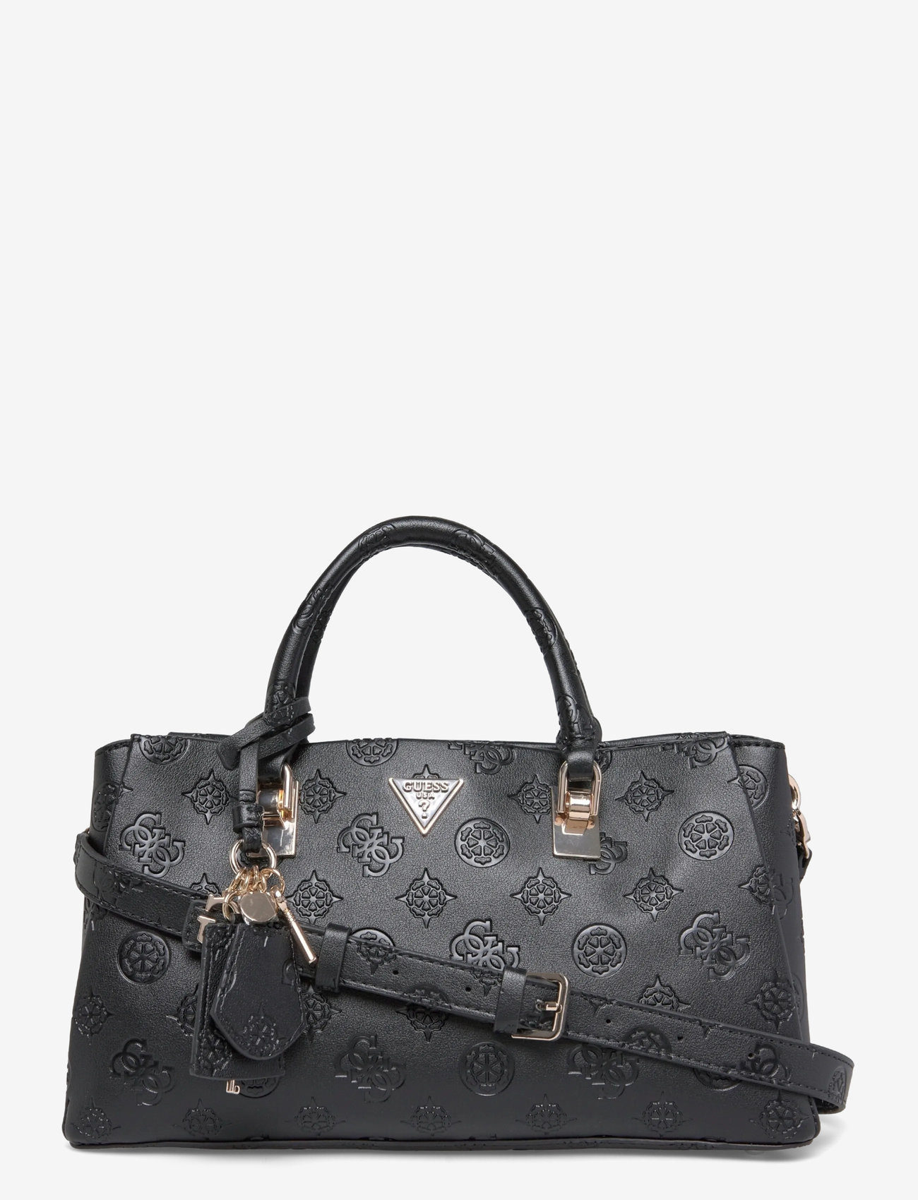 GUESS - TISHA GIRLFRIEND SATCHEL - black logo - 0
