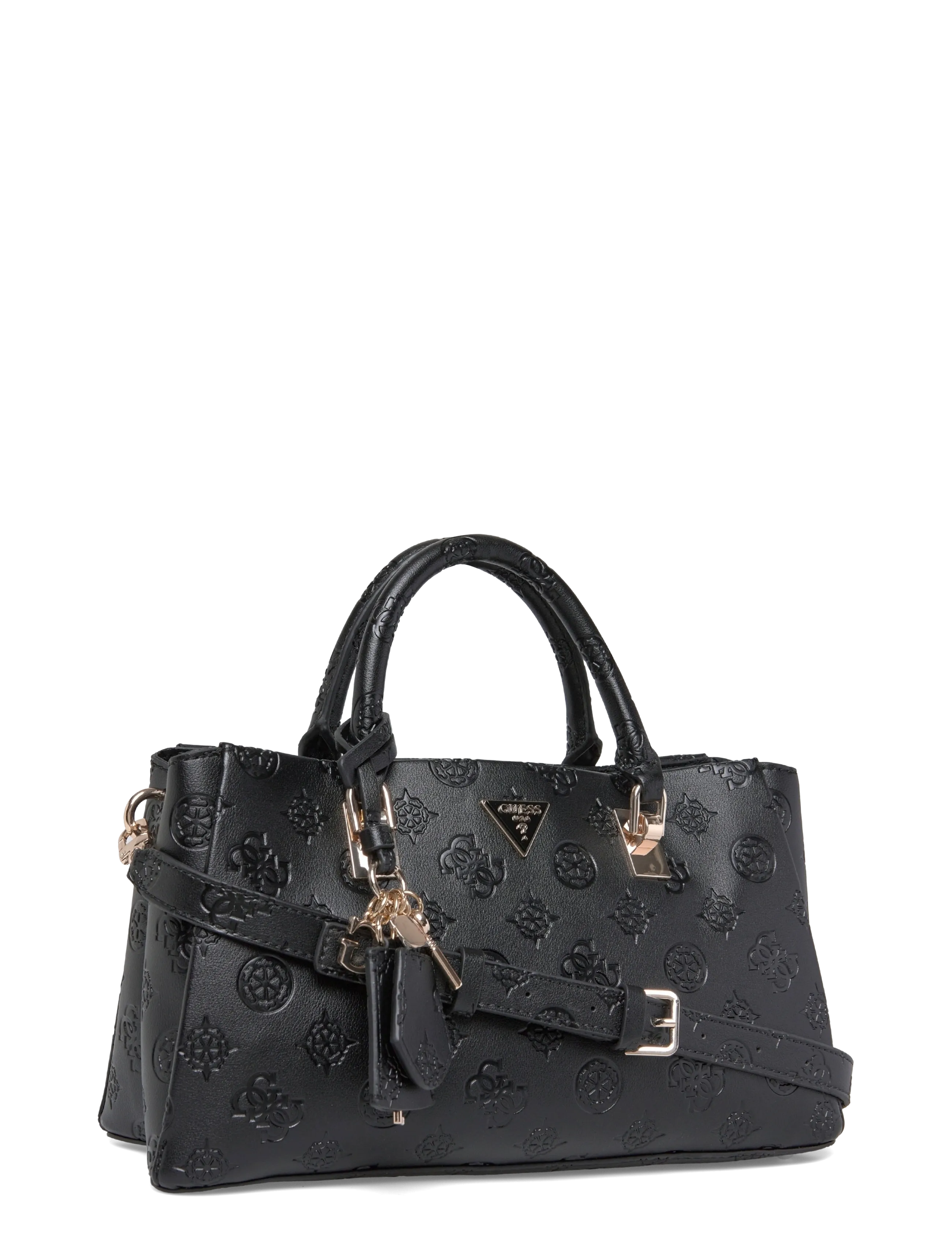 GUESS - TISHA GIRLFRIEND SATCHEL - black logo - 2