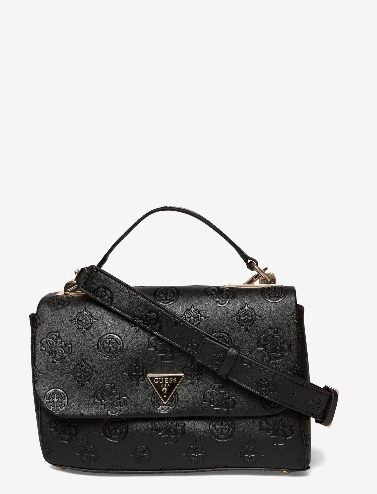 GUESS - TISHA TOP HANDLE FLAP - accessoires - black logo - 0