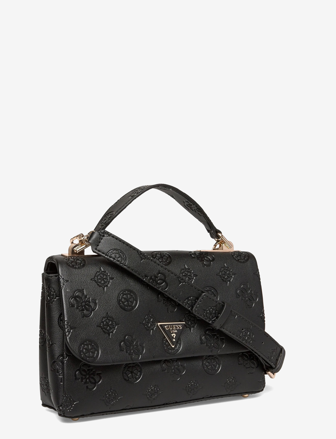 GUESS - TISHA TOP HANDLE FLAP - accessoires - black logo - 2