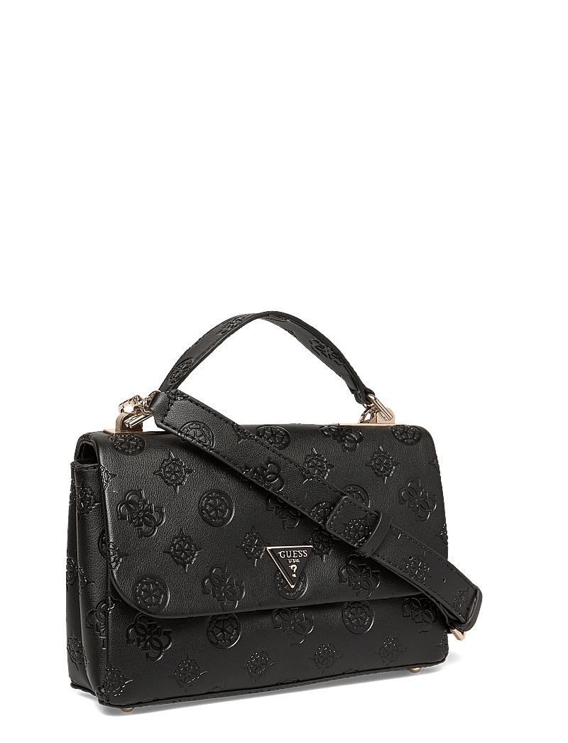 GUESS - TISHA TOP HANDLE FLAP - særlige begivenheder - black logo - 2