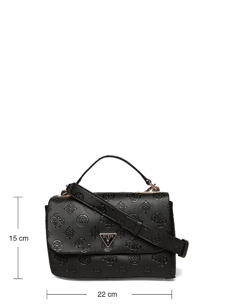 GUESS - TISHA TOP HANDLE FLAP - særlige begivenheder - black logo - 3