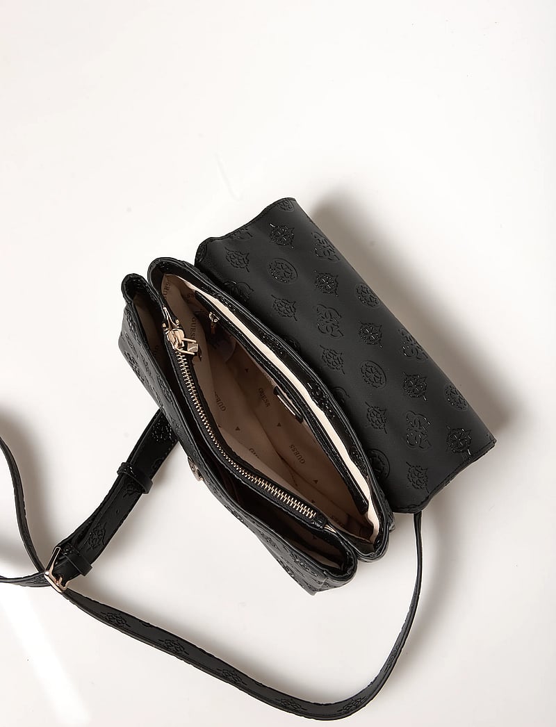 GUESS - TISHA TOP HANDLE FLAP - særlige begivenheder - black logo - 5