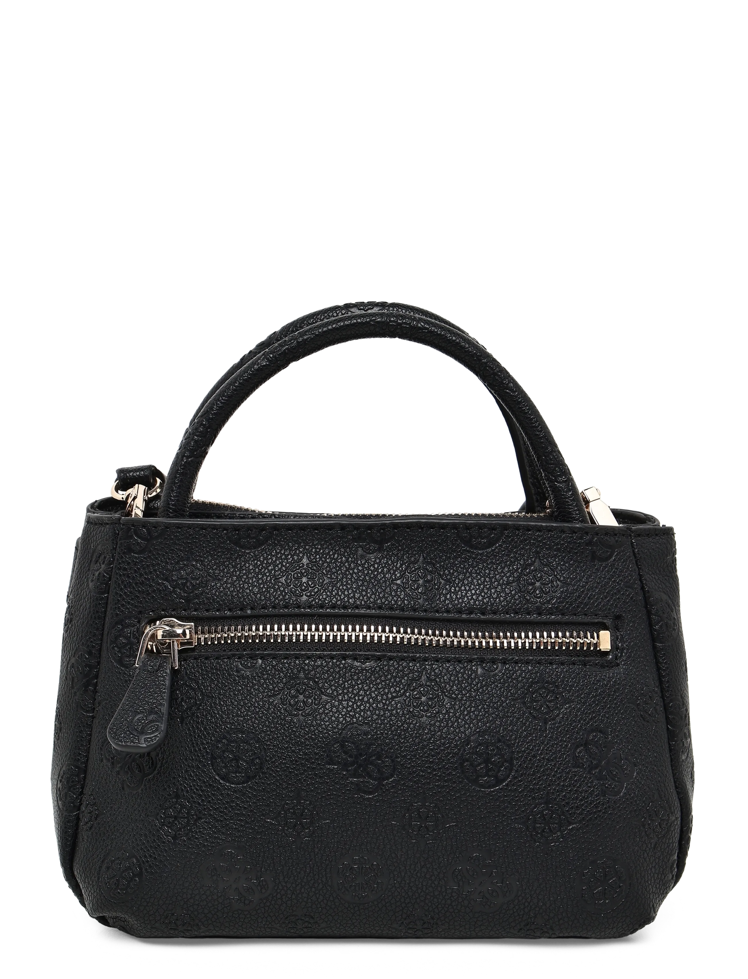 GUESS - ELLA LOGO MINI SATCHEL - erilised sündmused - black logo - 1