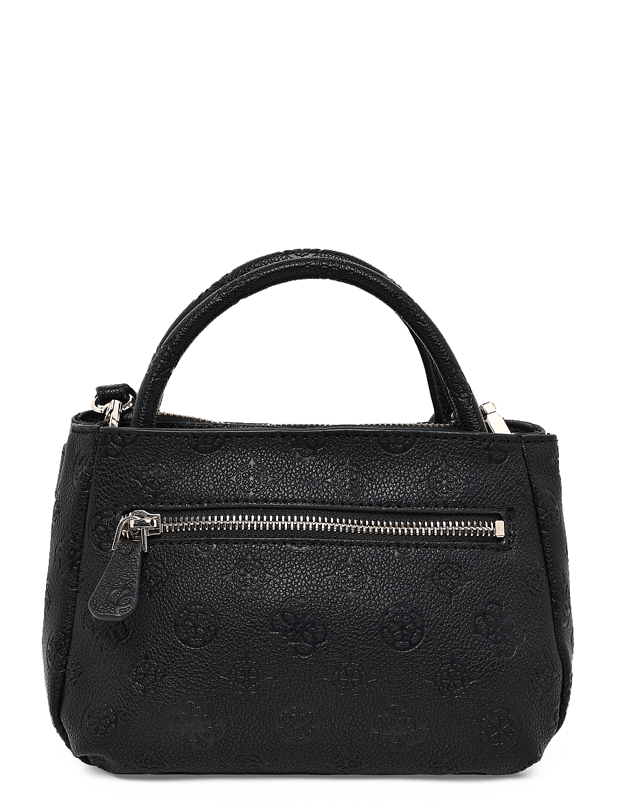 GUESS - ELLA LOGO MINI SATCHEL - erilised sündmused - black logo - 1