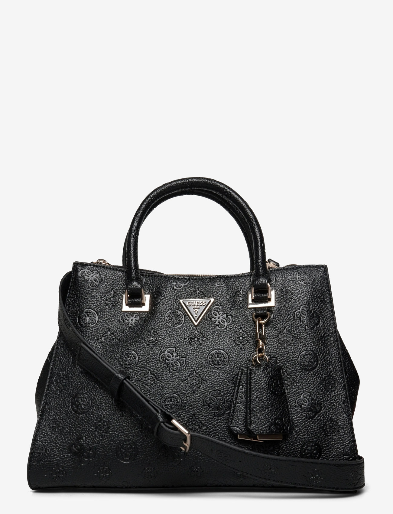 GUESS - CRESIDIA II SOCIETY SATCHEL - særlige begivenheder - black logo - 0