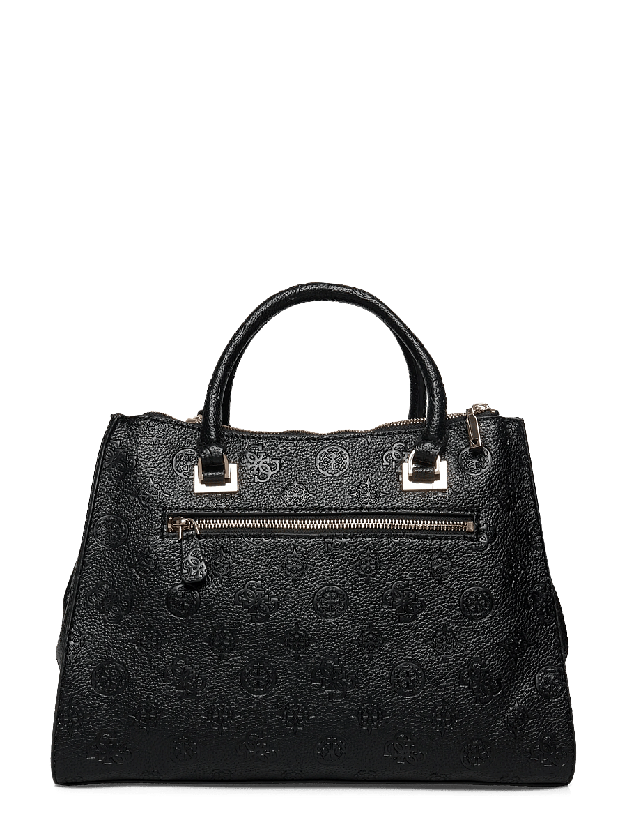 GUESS - CRESIDIA II SOCIETY SATCHEL - black logo - 1