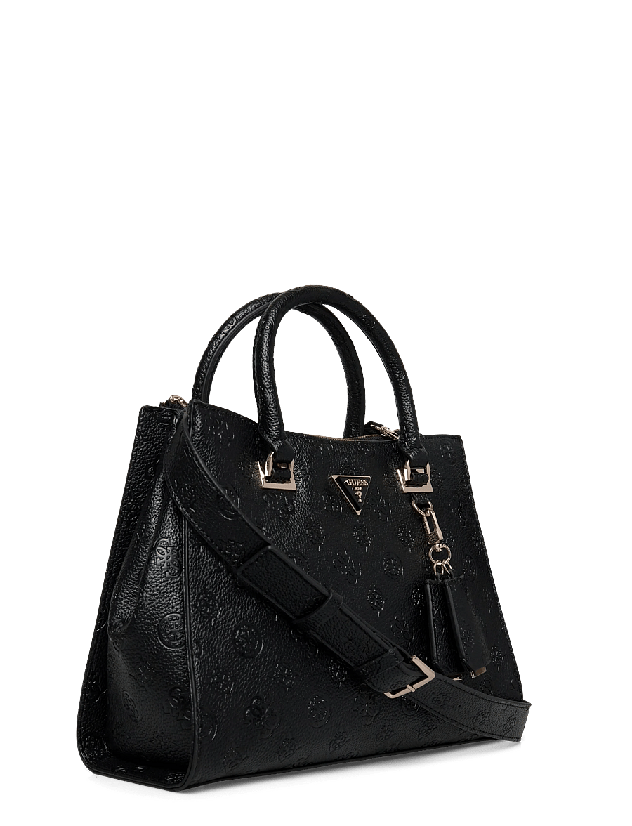 GUESS - CRESIDIA II SOCIETY SATCHEL - black logo - 2