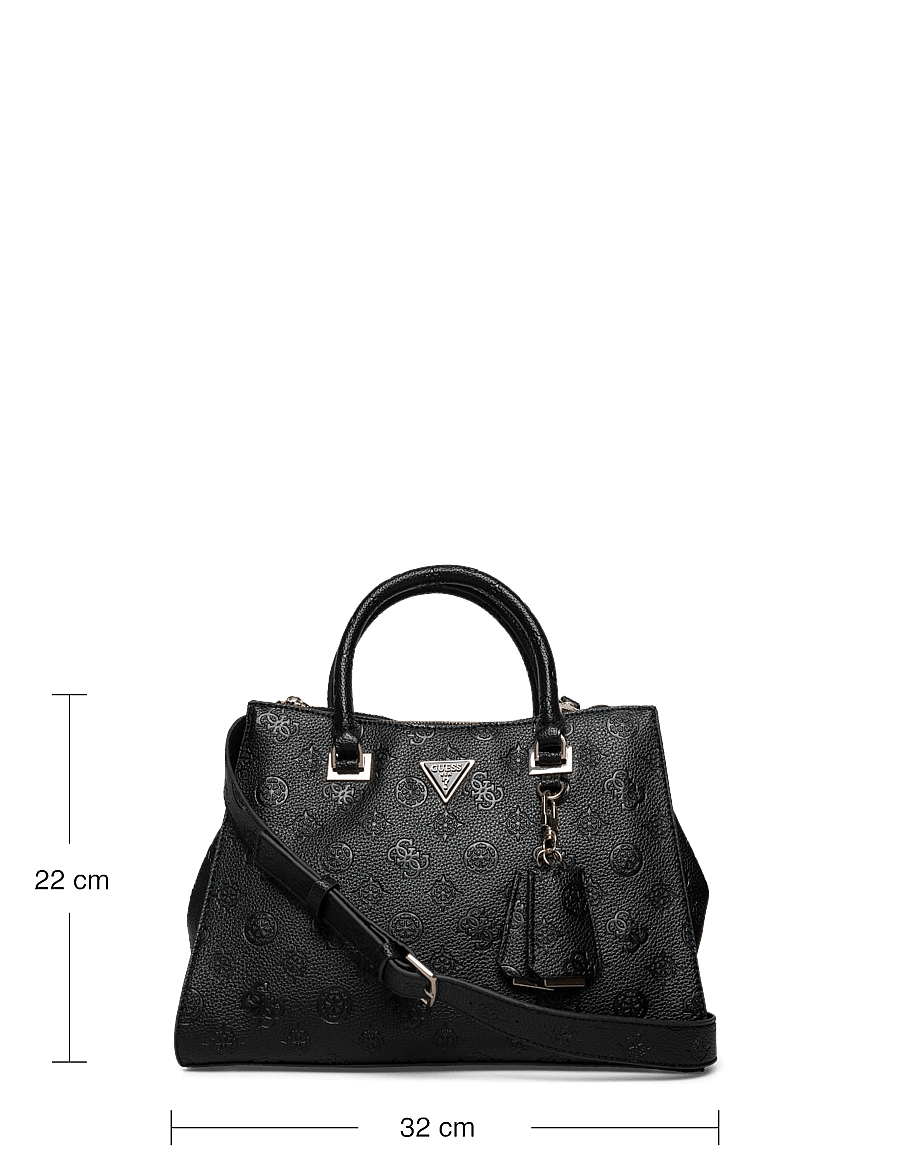 GUESS - CRESIDIA II SOCIETY SATCHEL - black logo - 3