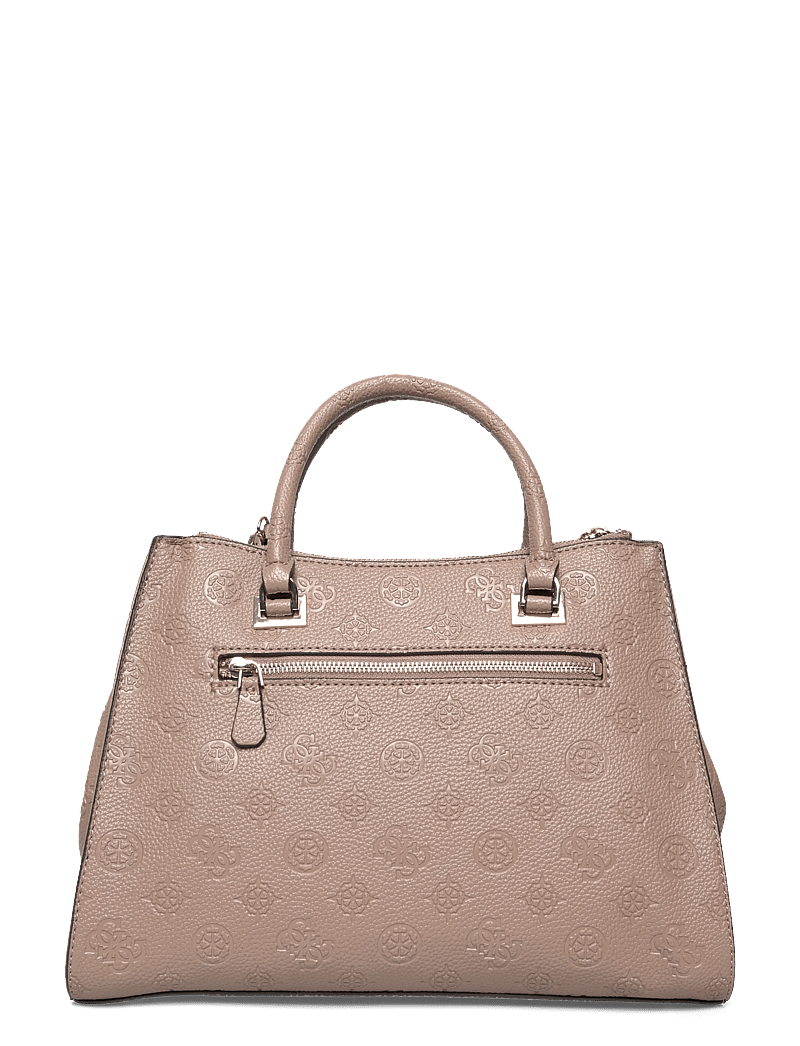 GUESS - CRESIDIA II SOCIETY SATCHEL - dark taupe logo - 1