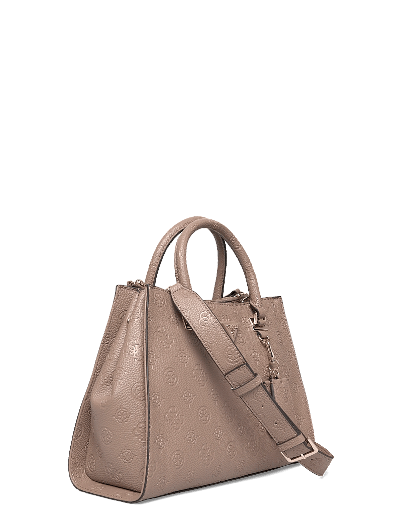 GUESS - CRESIDIA II SOCIETY SATCHEL - dark taupe logo - 2