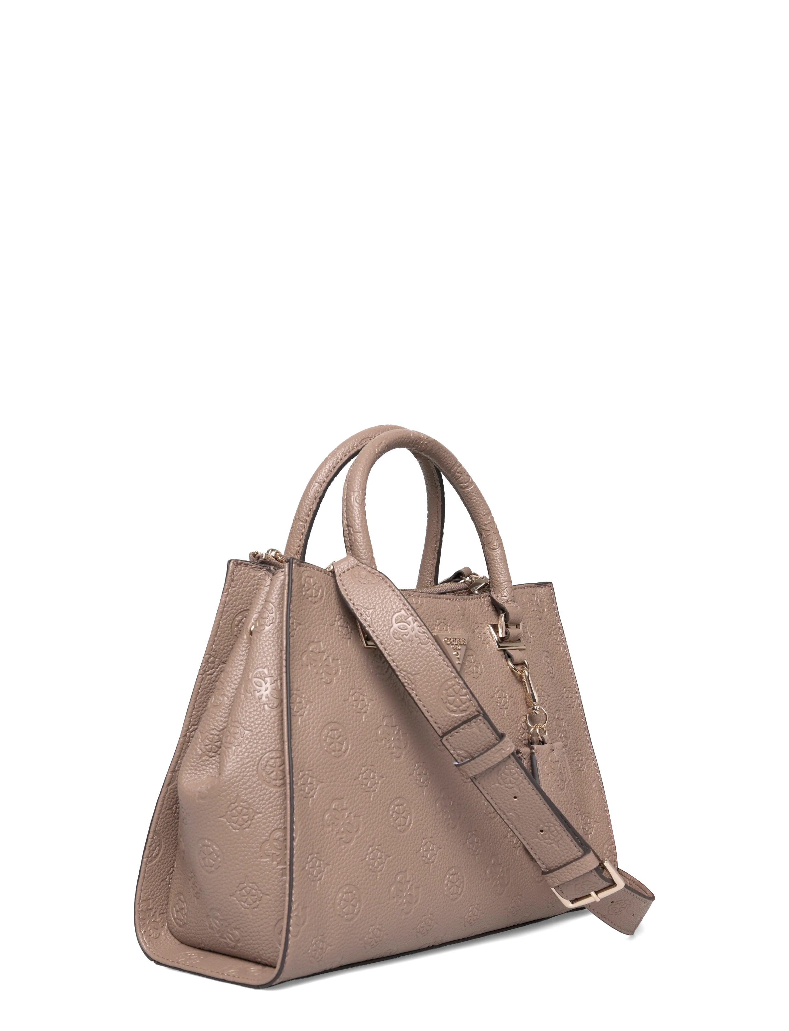 GUESS - CRESIDIA II SOCIETY SATCHEL - dark taupe logo - 2