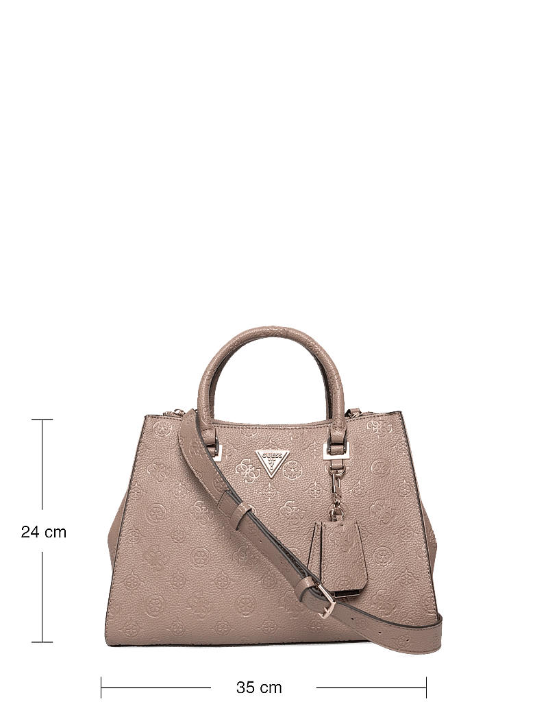 GUESS - CRESIDIA II SOCIETY SATCHEL - dark taupe logo - 3