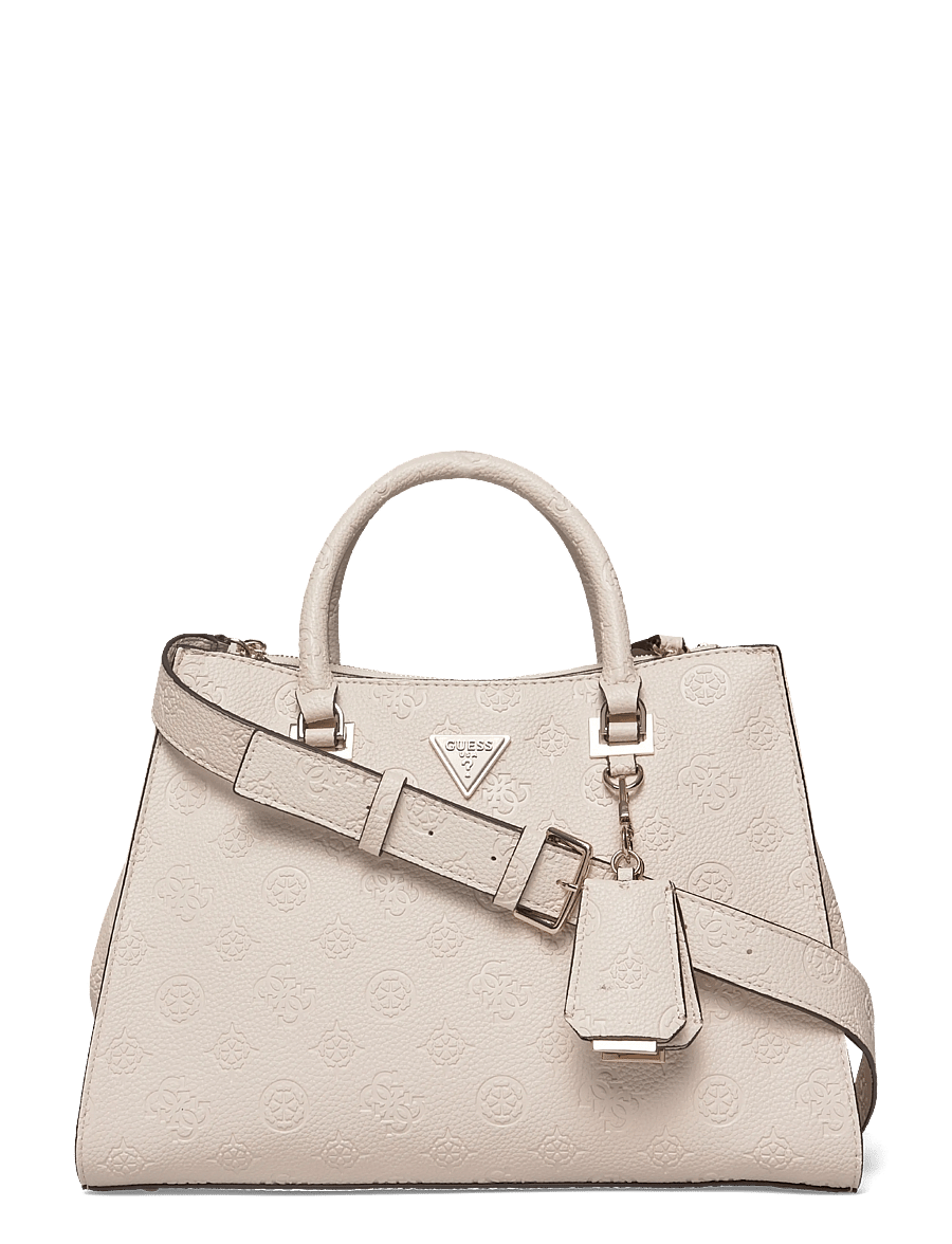 GUESS - CRESIDIA II SOCIETY SATCHEL - off white logo - 0