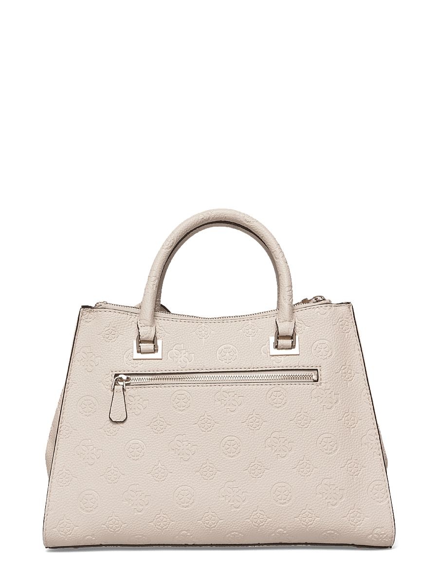 GUESS - CRESIDIA II SOCIETY SATCHEL - off white logo - 1