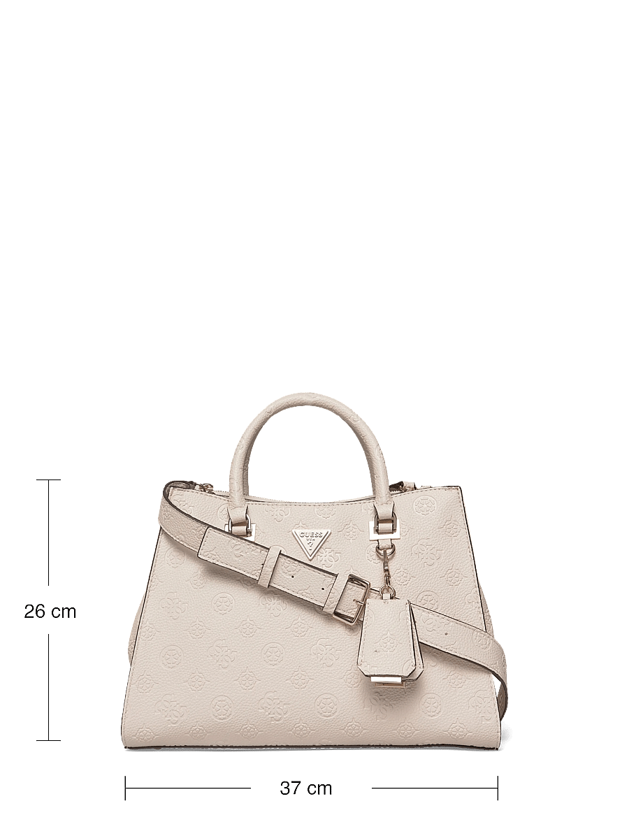 GUESS - CRESIDIA II SOCIETY SATCHEL - off white logo - 3