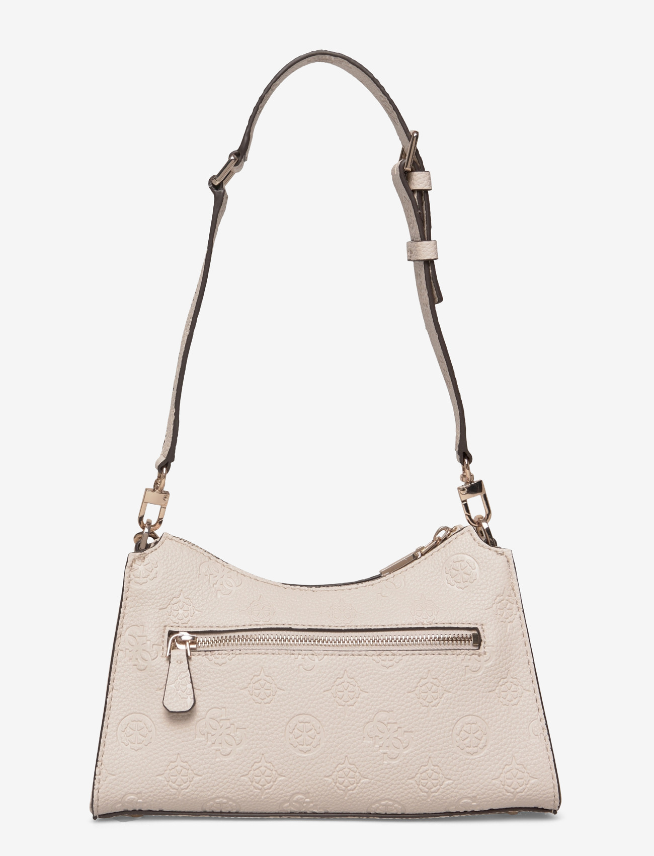 GUESS - CRESIDIA II TOP ZIP SHLDR BAG - speciella tillfällen - off white logo - 1