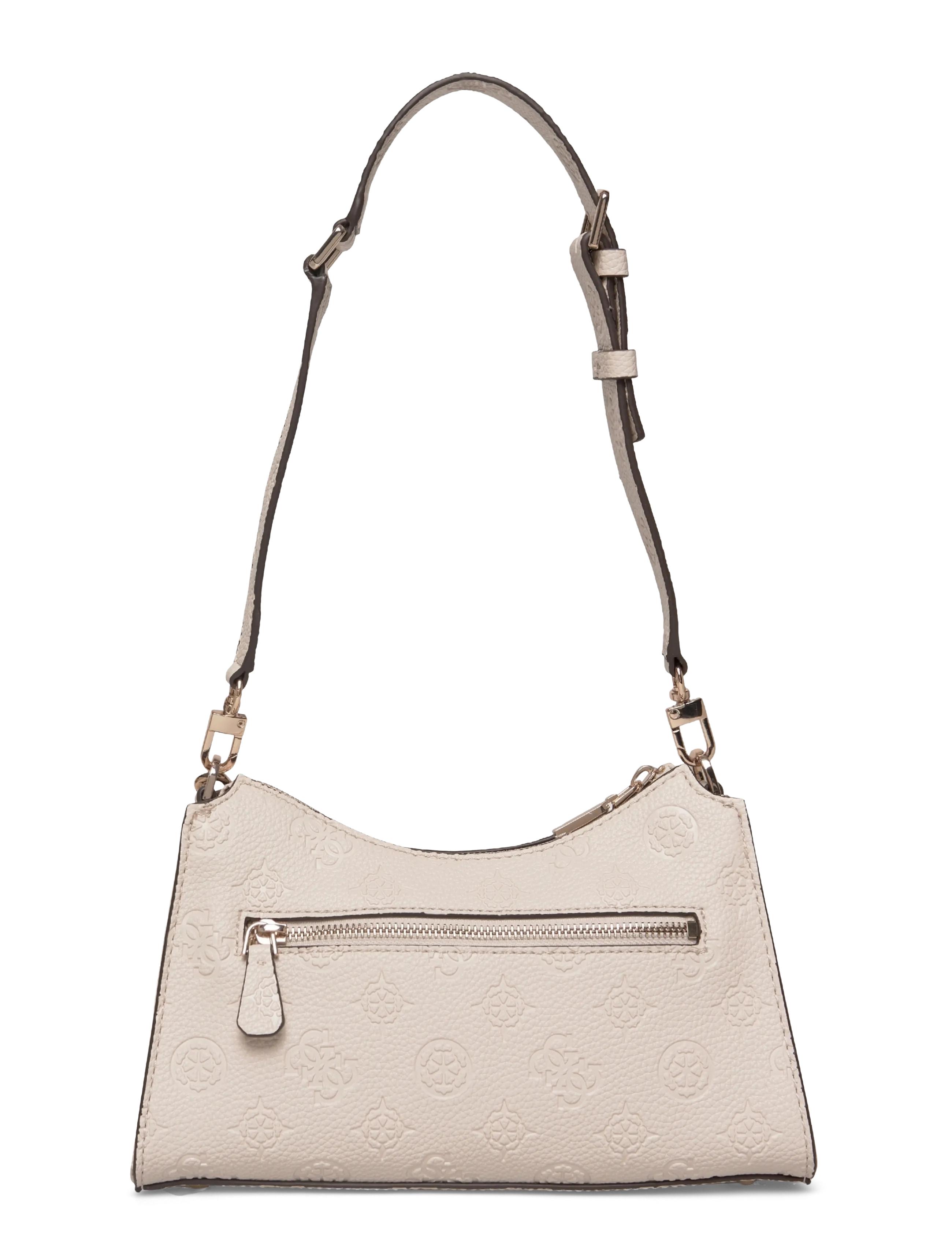 GUESS - CRESIDIA II TOP ZIP SHLDR BAG - schoudertassen - off white logo - 1