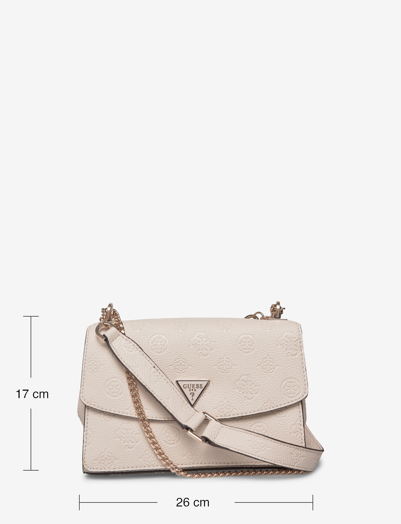 GUESS - CRESIDIA II CNVRTBL XBODY FLAP - speciella tillfällen - off white logo - 3