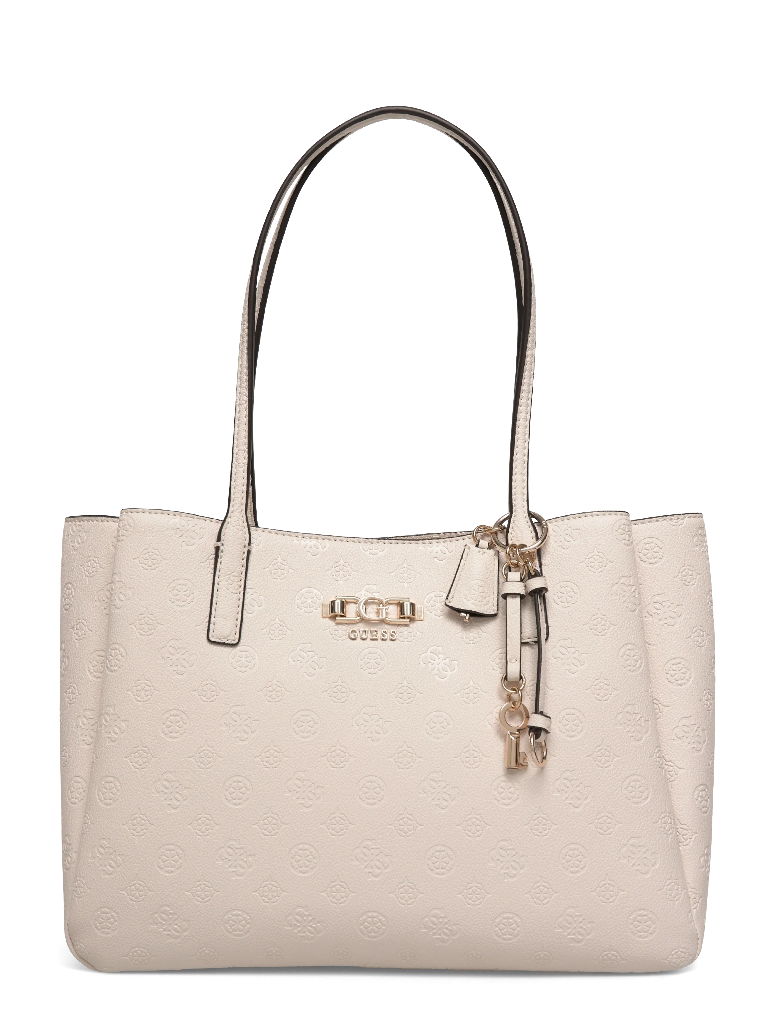 GUESS ANISE MULTI COMP TOTE - GUESS - STONE LOGO / cream