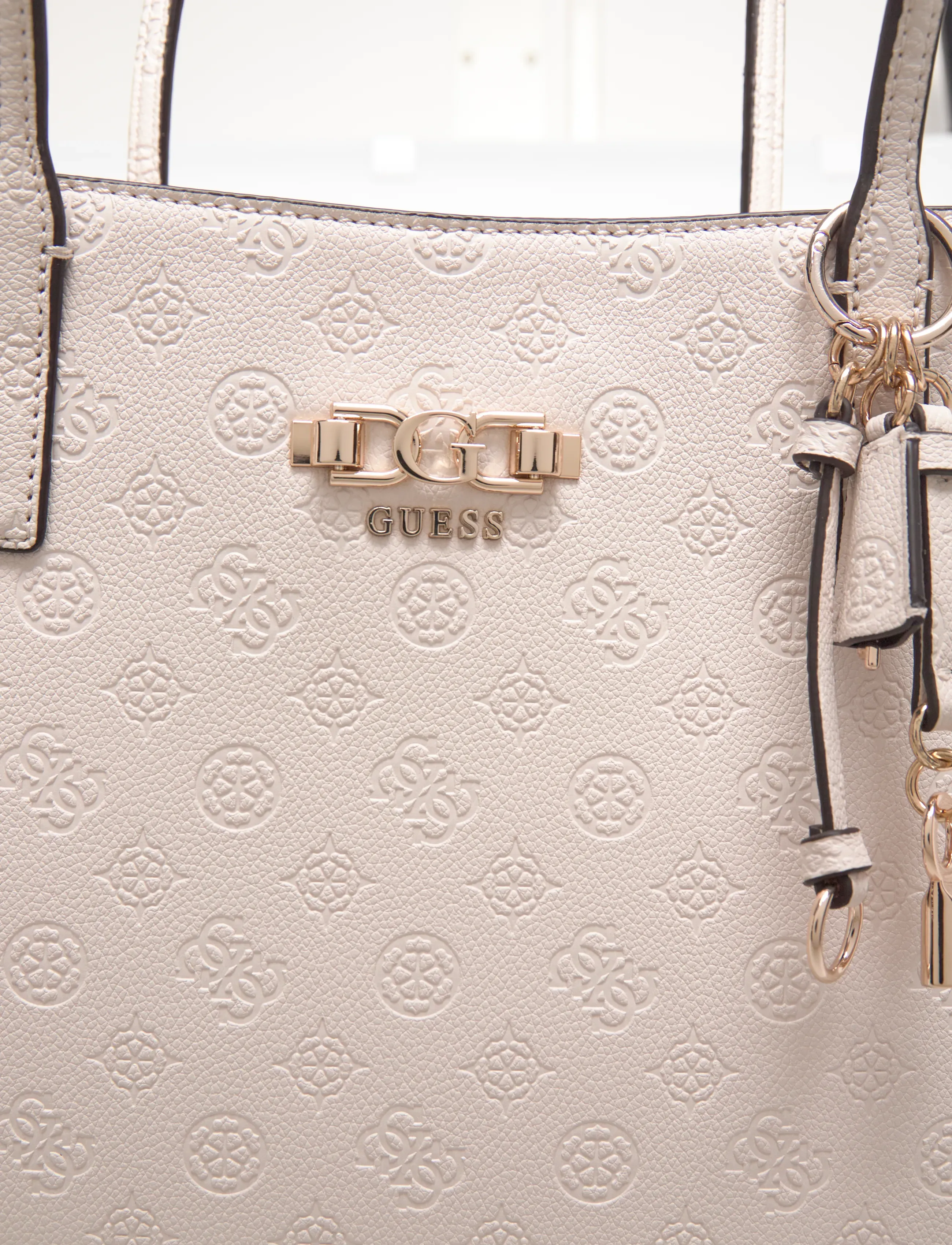 GUESS - ANISE MULTI COMP TOTE - tote bags - stone logo - 4