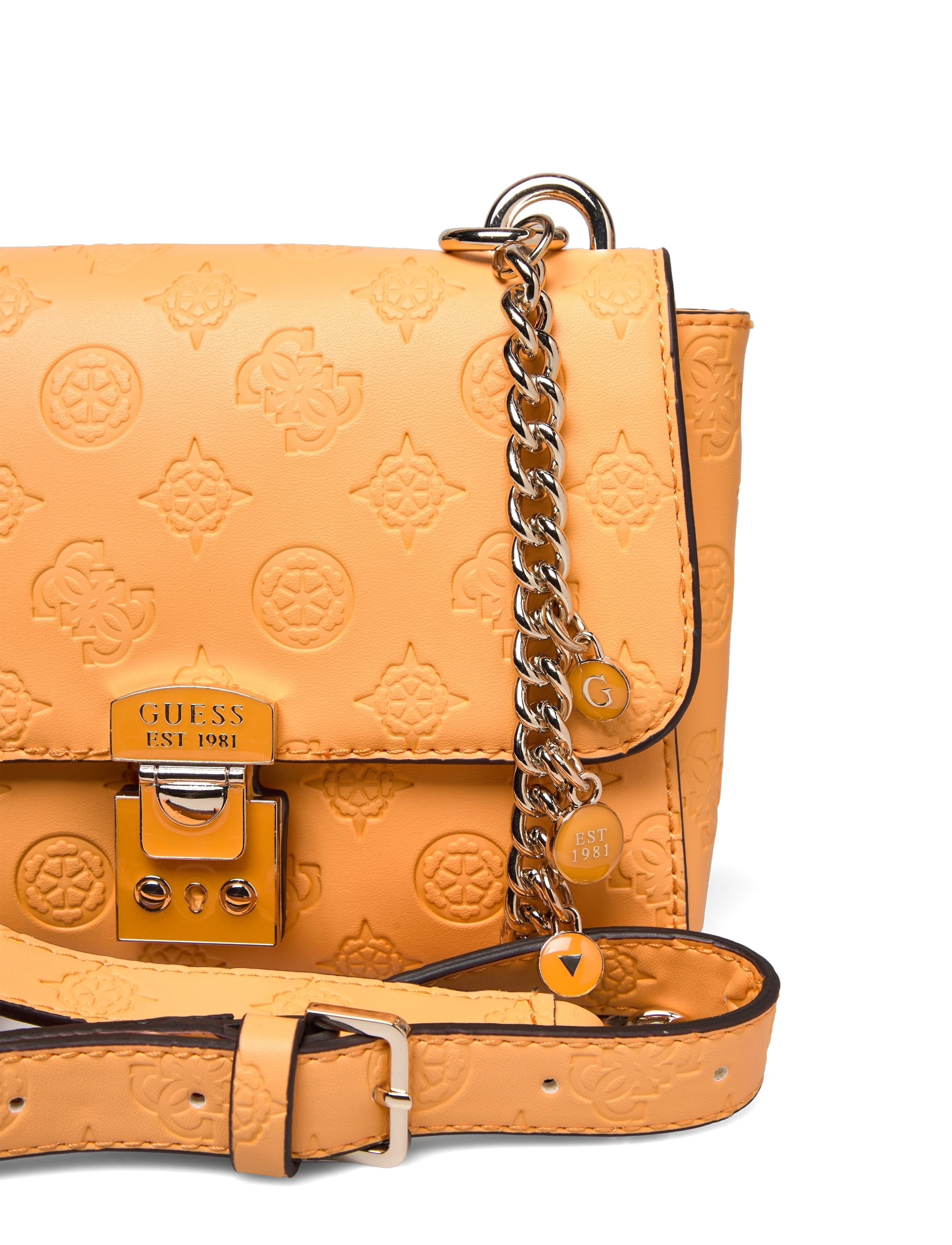 GUESS - CARLSON MINI CROSSBODY FLAP - mango - 3
