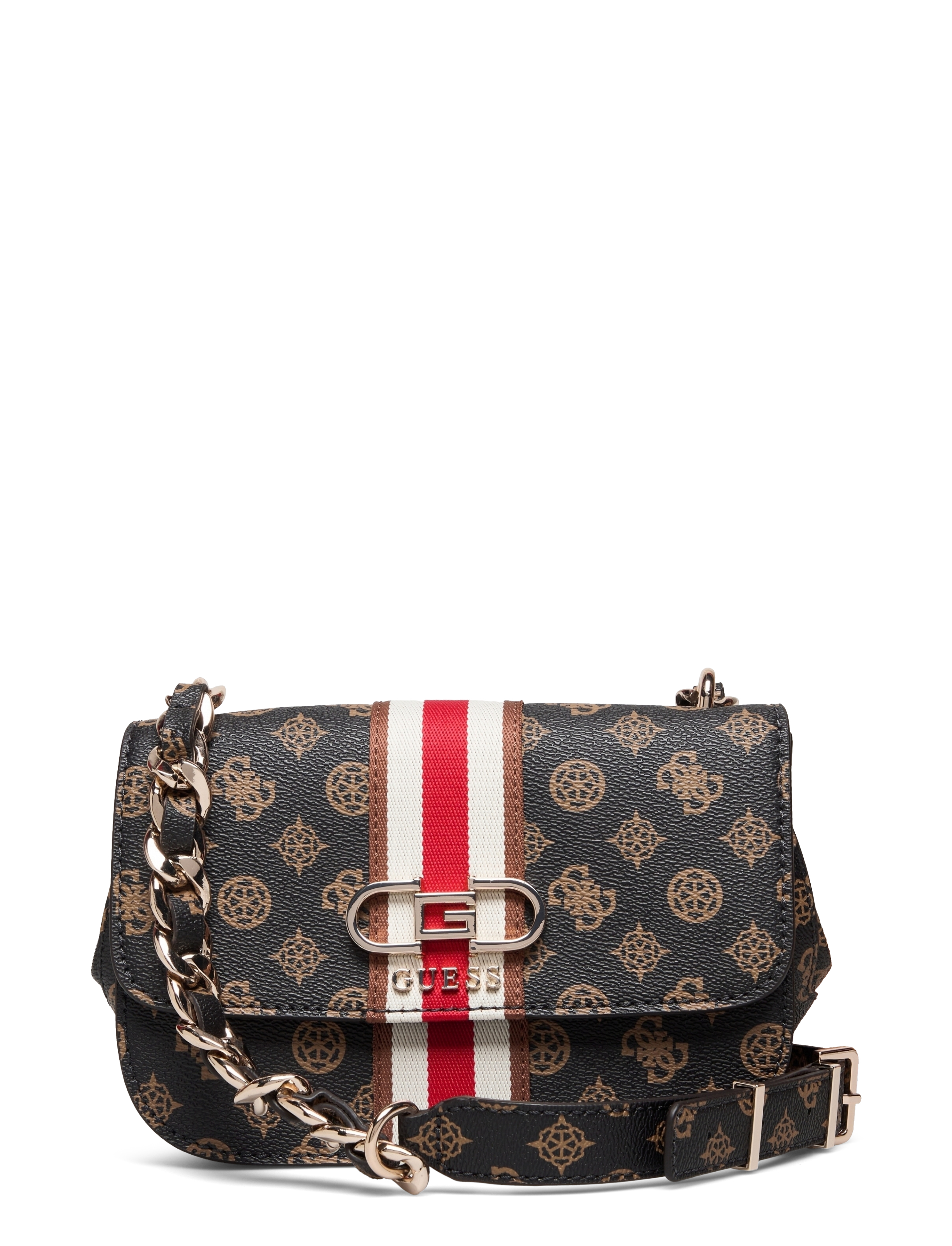 NELKA CROSSBODY FLAP - MOCHA LOGO