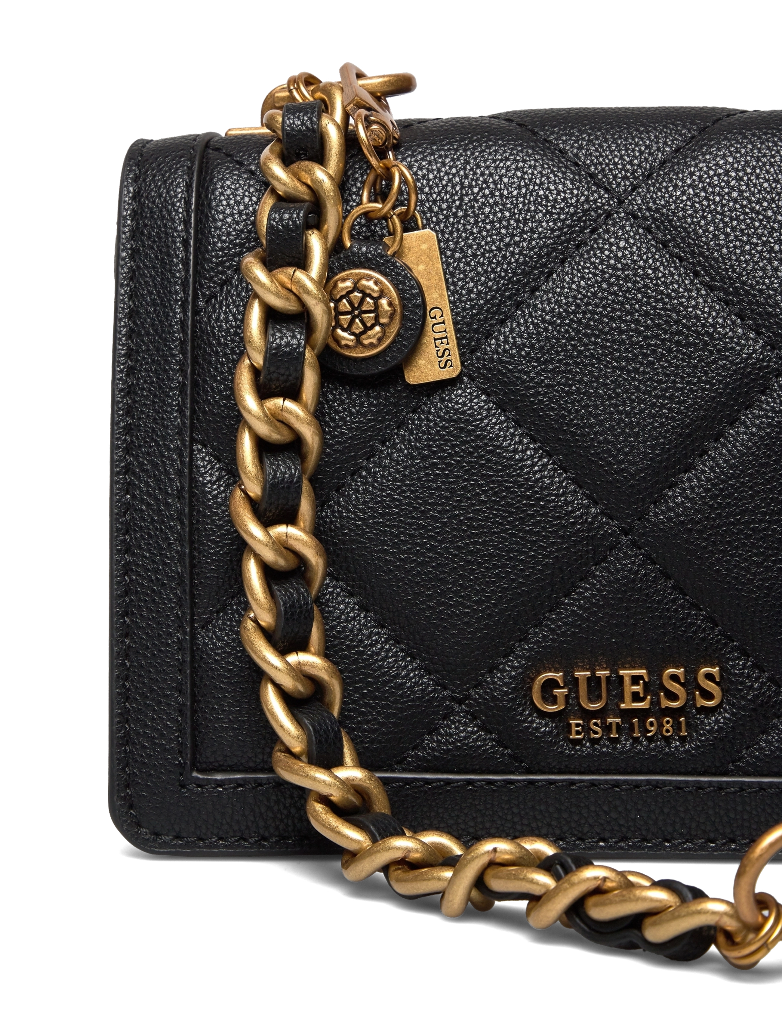 GUESS - ABEY CROSSBODY FLAP - black - 3